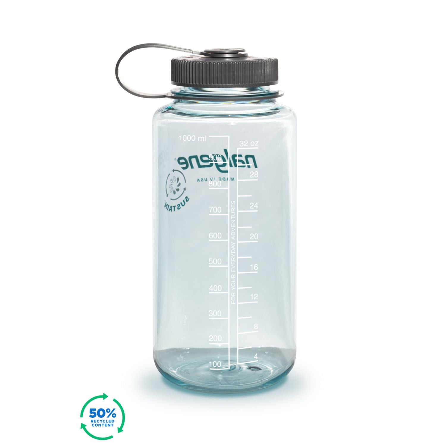 Nalgene 32oz Wide Mouth Sustain Water Bottle - Seafoam