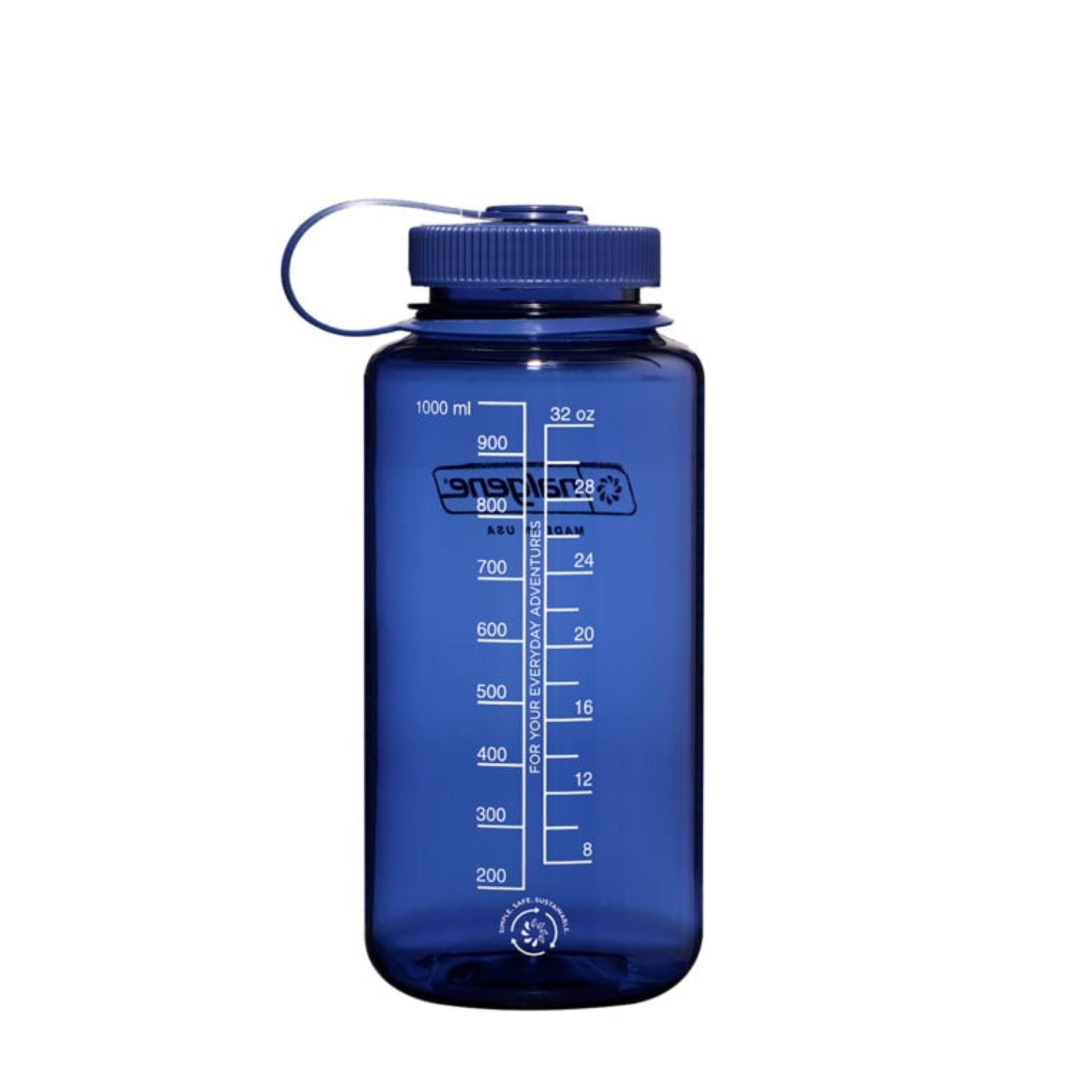 Nalgene 32oz Wide Mouth Sustain Water Bottle - Denim (Monochrome)