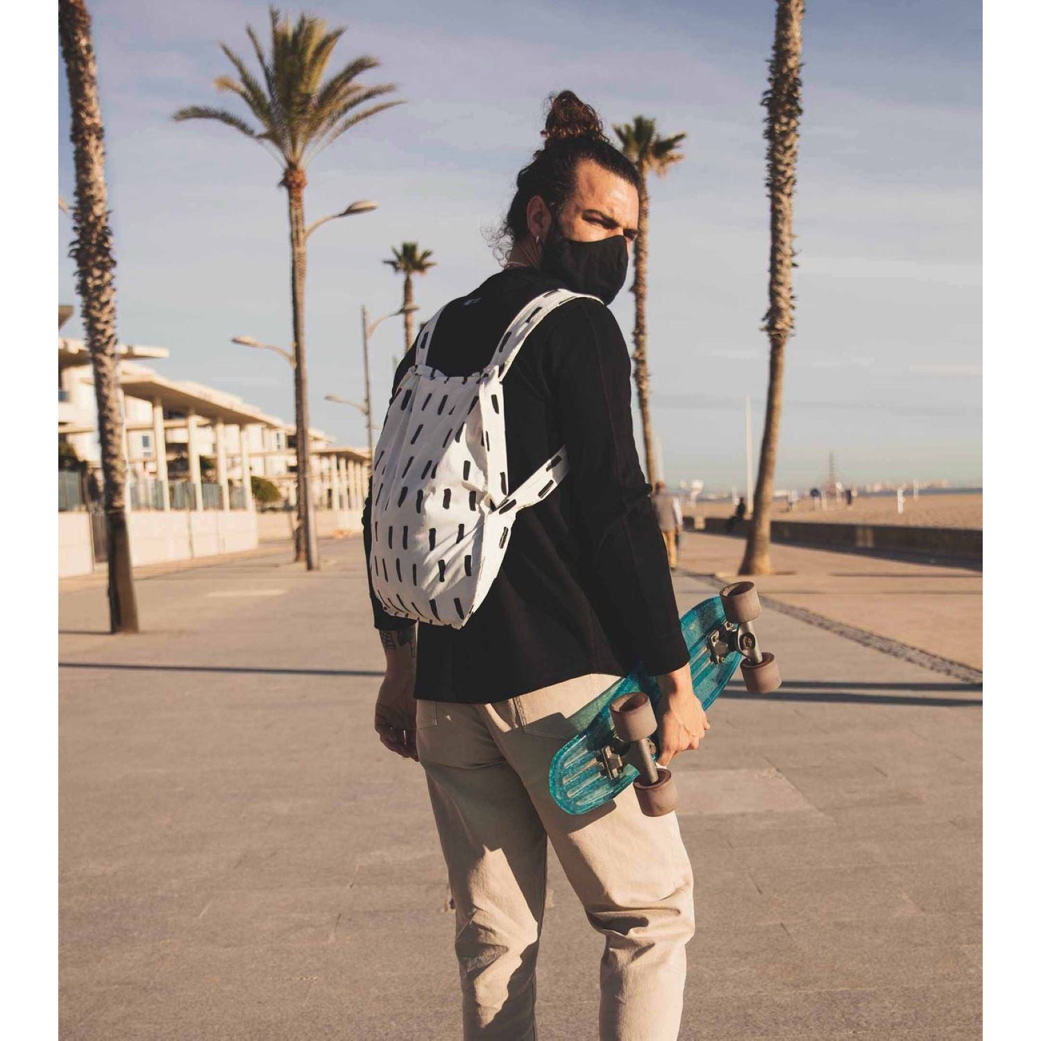 Notabag Original Convertible Tote Backpack - Black Brush