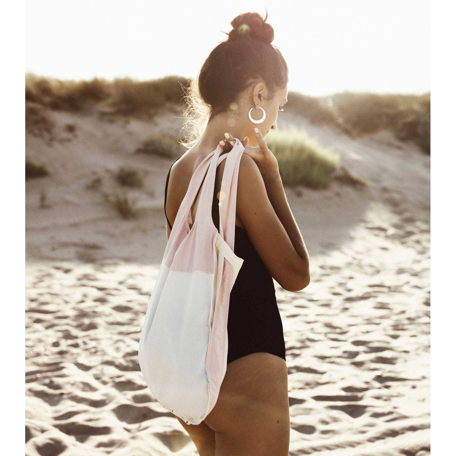 Notabag Original Convertible Tote Backpack- Rose/Raw