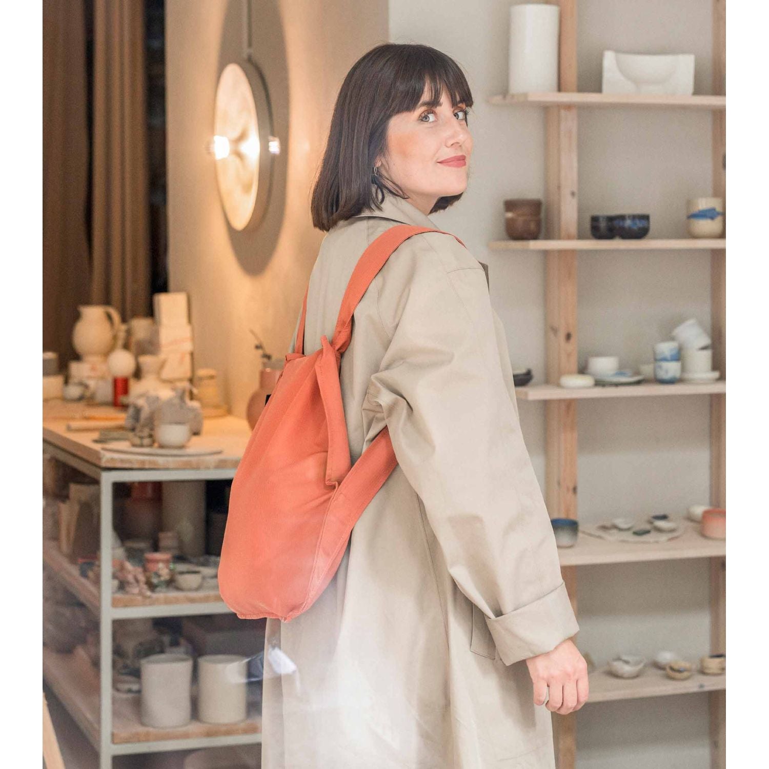 Notabag Original Convertible Tote Backpack - Terracotta