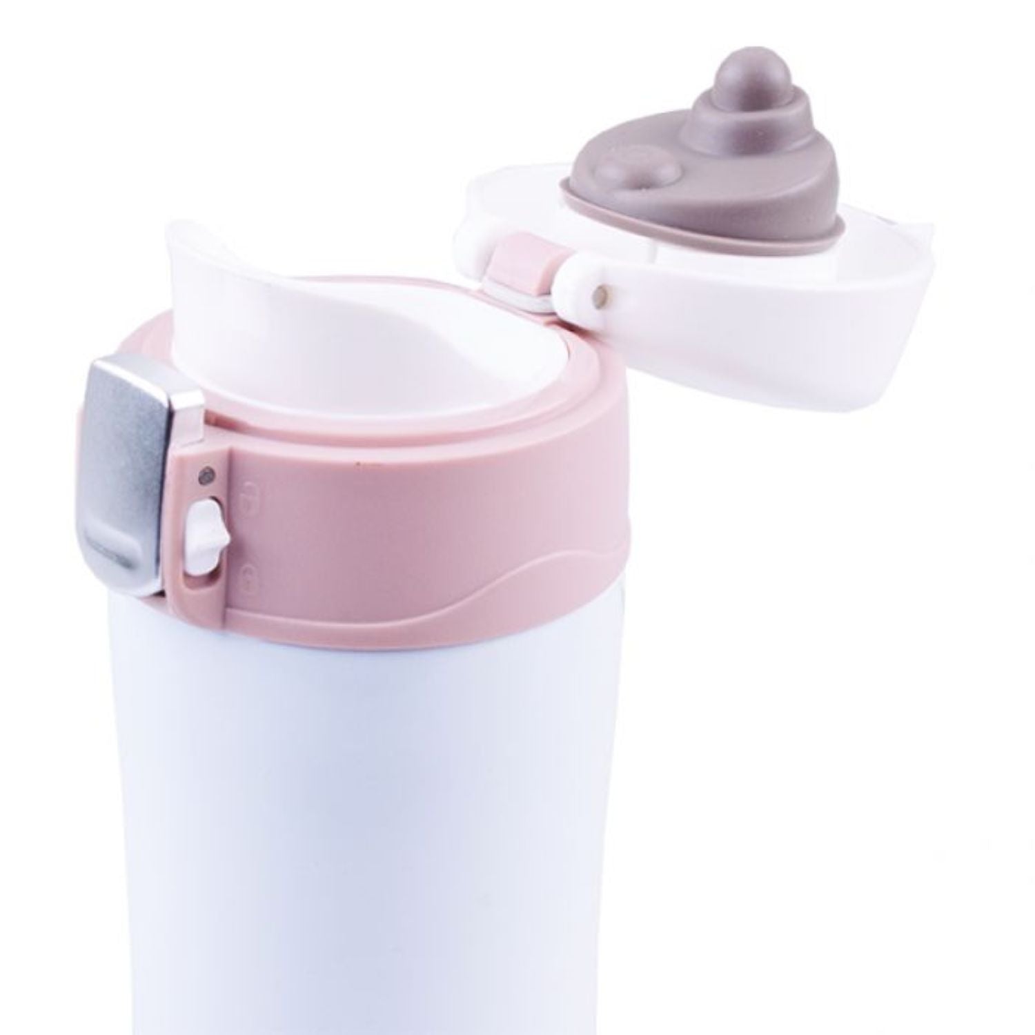 Oasis Stainless Steel Flip-Top Vacuum Flask Insulated Water Bottle 450ML - Gunmetal