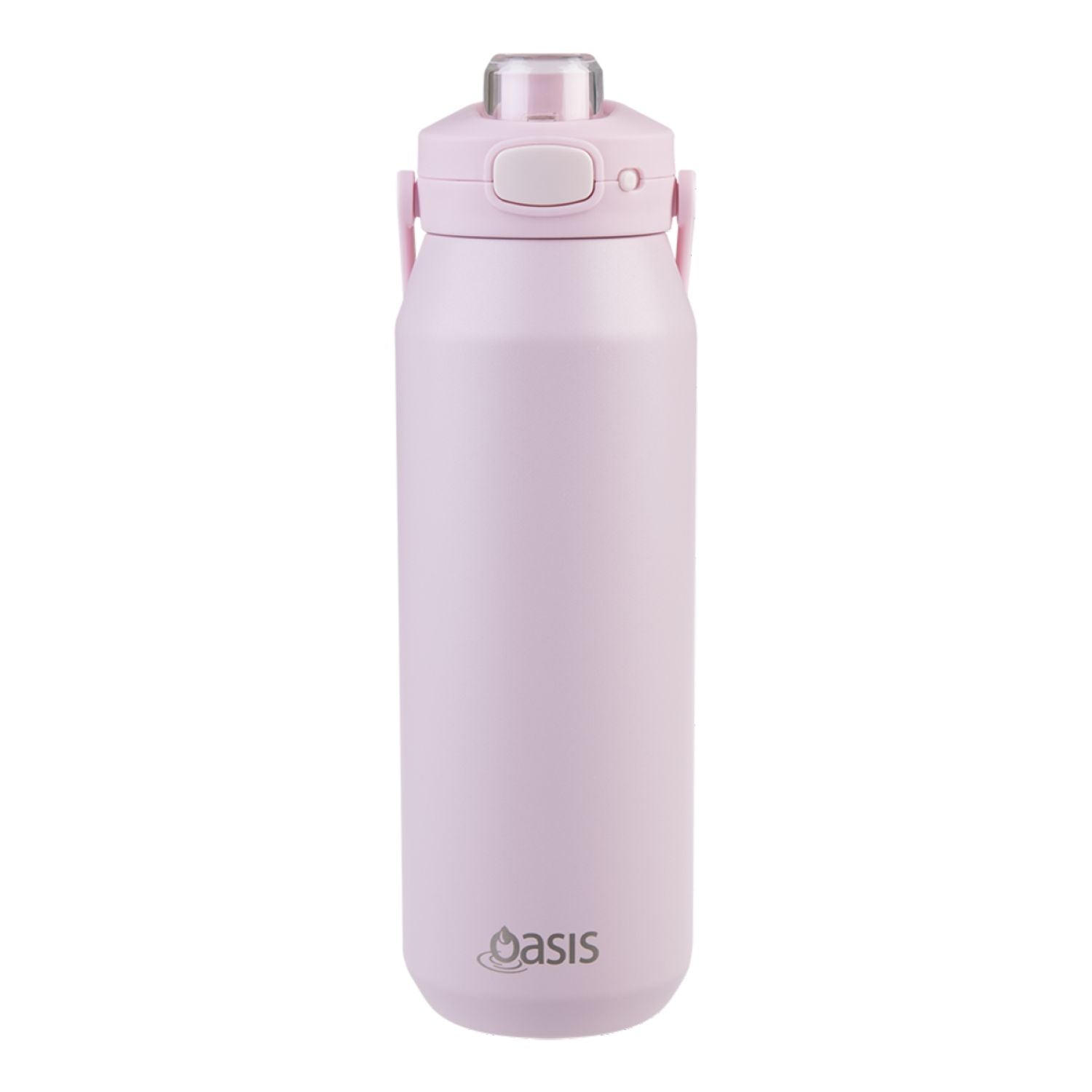 Oasis Ceramic Stainless Steel Triple Wall Capri Quick Release Drink Bottle 1L - Pink Lemonade