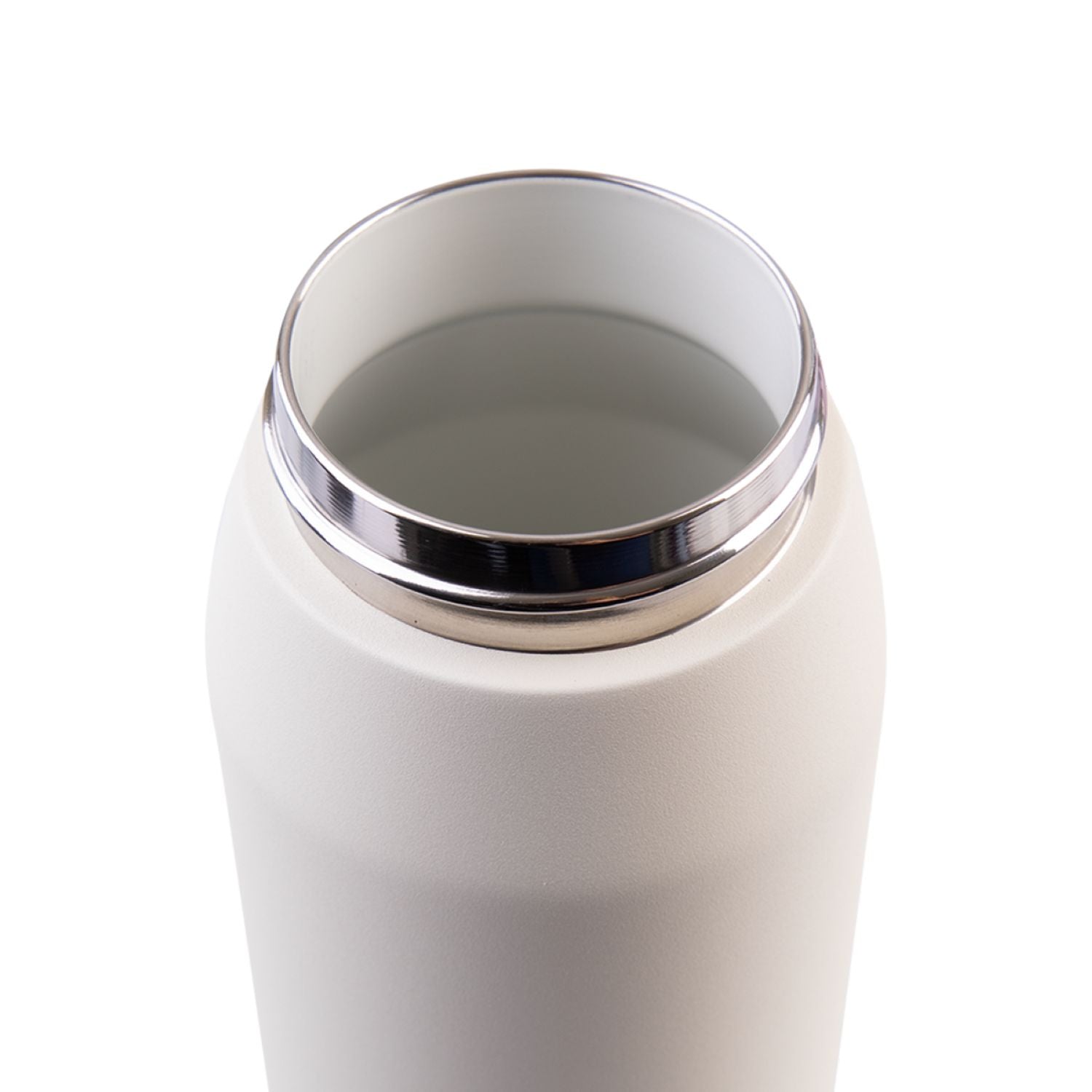 Oasis Ceramic Stainless Steel Triple Wall Capri Quick Release Drink Bottle 750ML - Alabaster