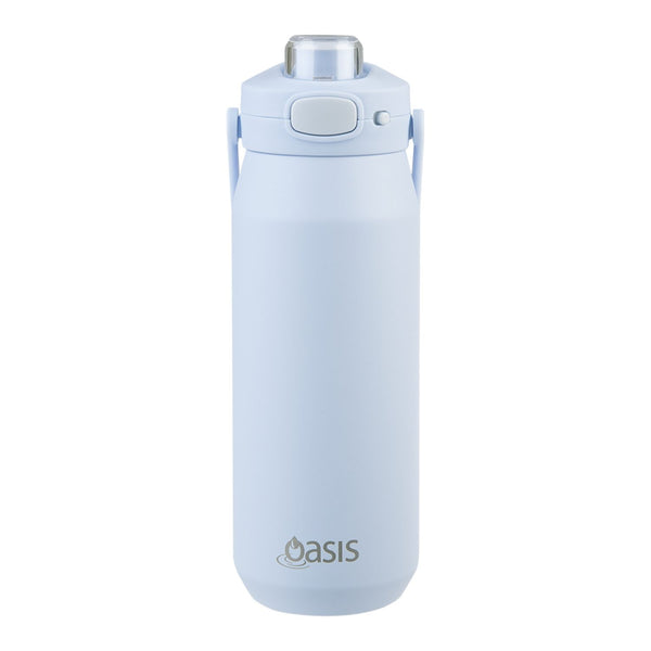 Oasis Ceramic Stainless Steel Triple Wall Capri Quick Release Drink Bottle 750ML - Periwinkle