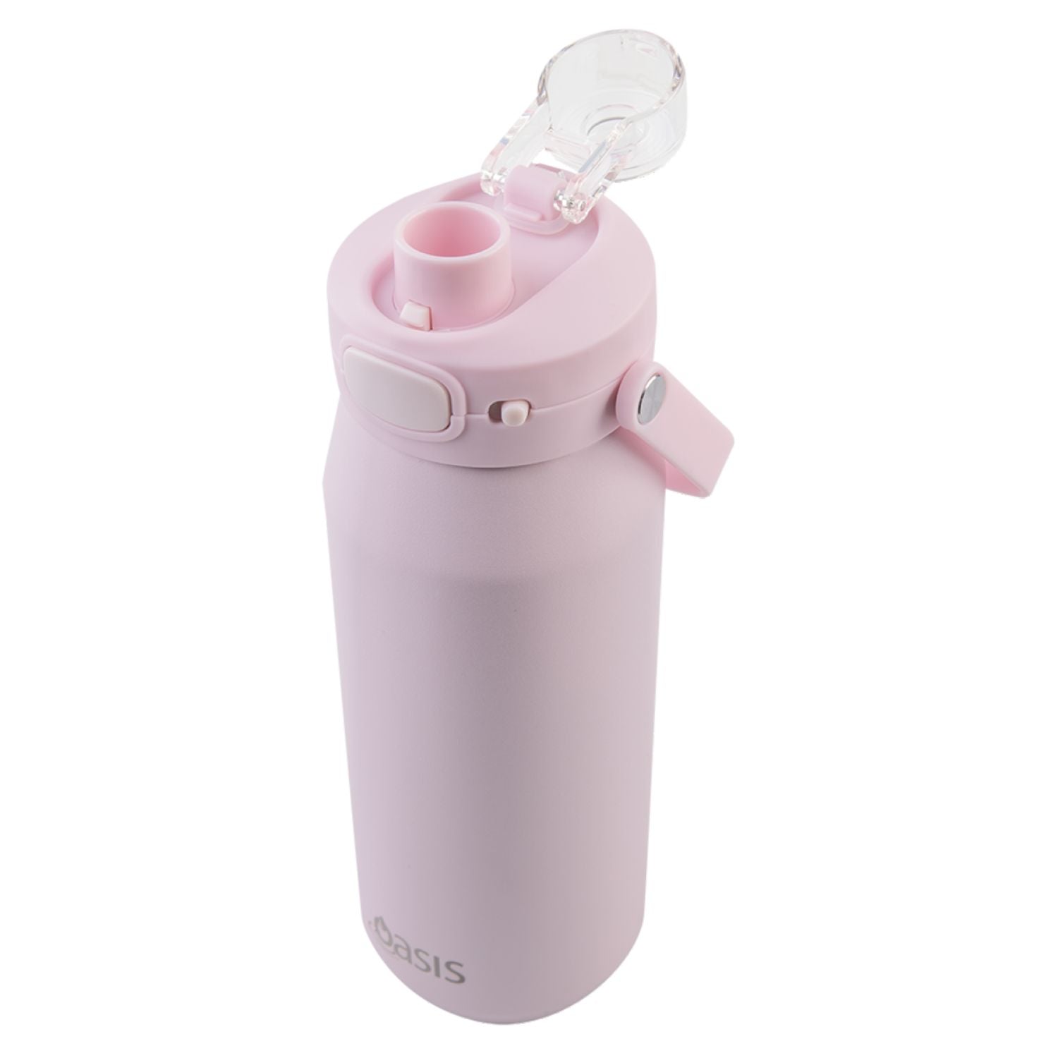 Oasis Ceramic Stainless Steel Triple Wall Capri Quick Release Drink Bottle 750ML - Pink Lemonade