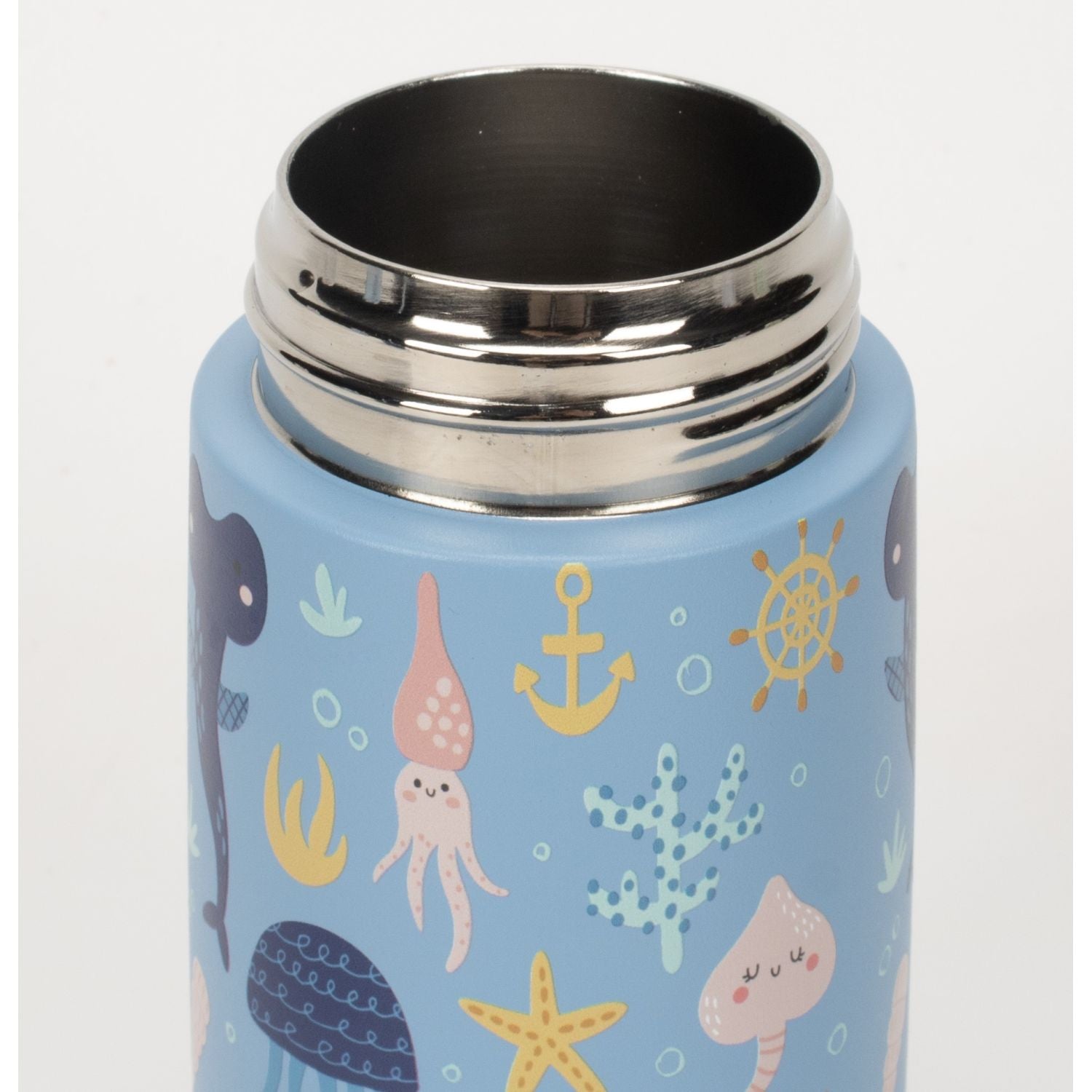 Oasis Kids Water Bottle with Sipper Silicone Straw 400ML - Marine Mania