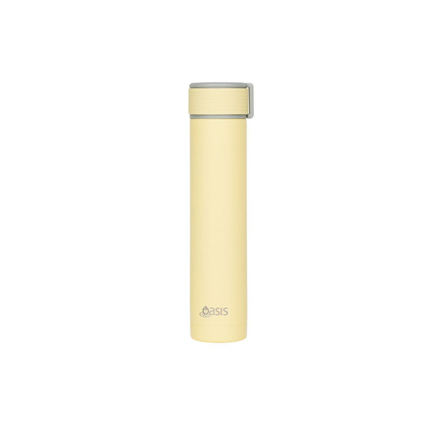 Oasis Skinny Mini Insulated Water Bottle 250ML Matte - Daffodil (Yellow)
