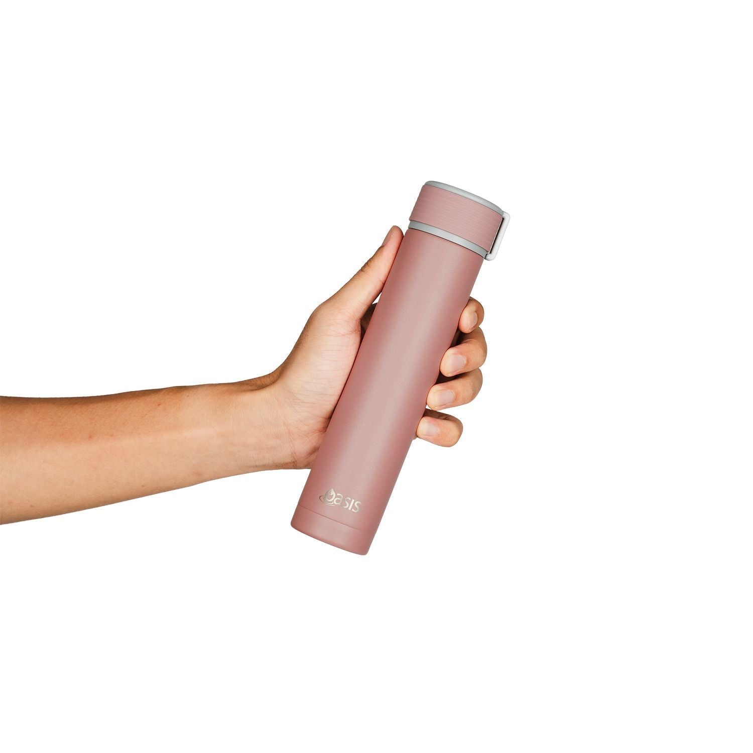 Oasis Skinny Mini Insulated Water Bottle 250ML Matte - Rose Quartz
