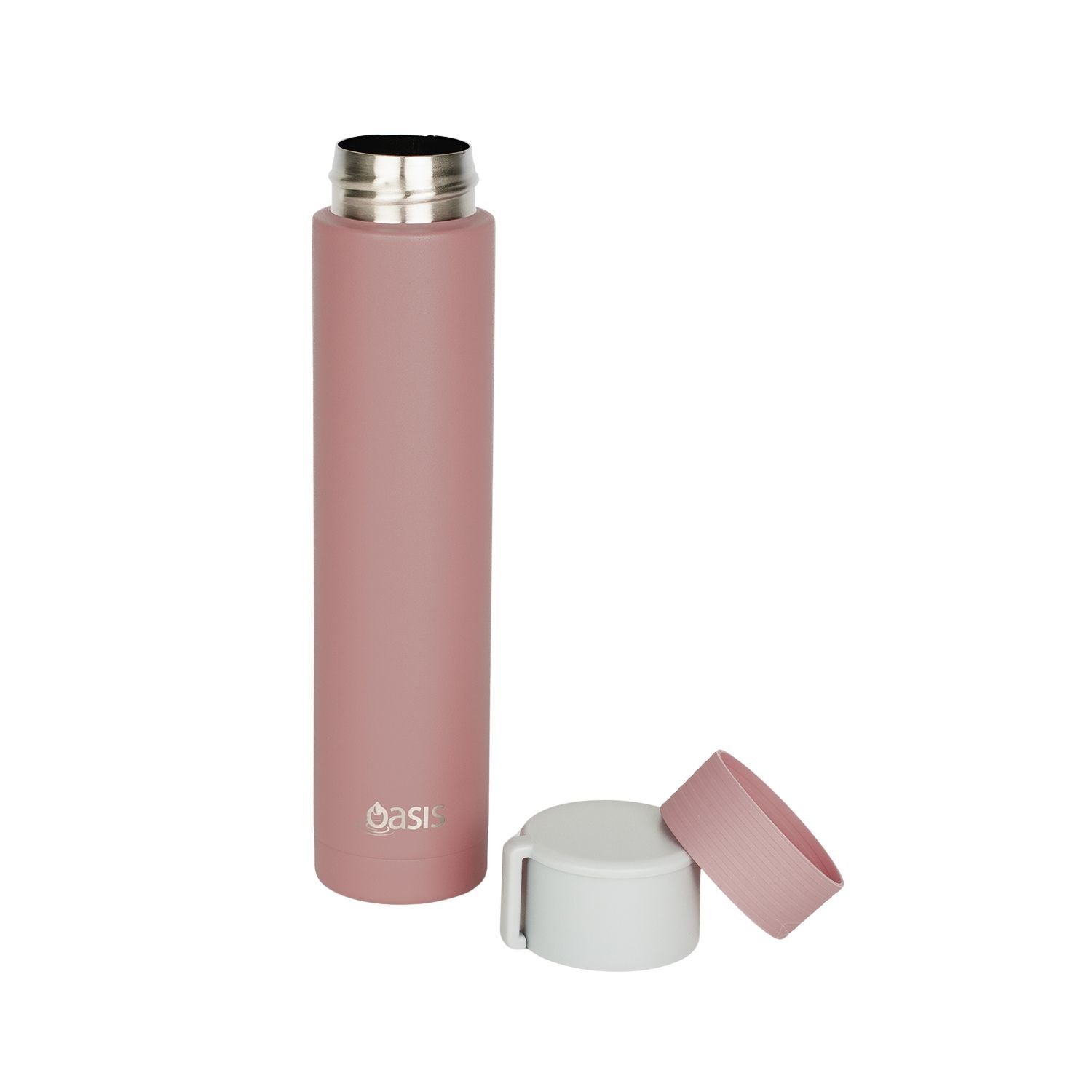 Oasis Skinny Mini Insulated Water Bottle 250ML Matte - Rose Quartz