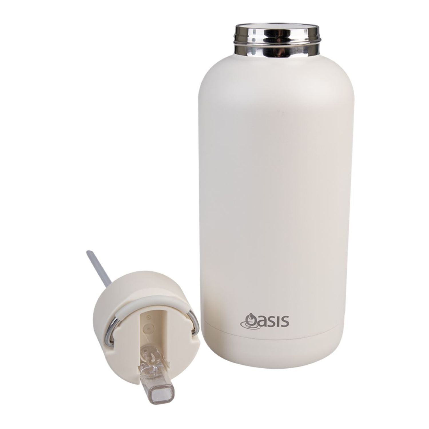 Oasis Stainless Steel Insulated Ceramic Moda Bottle 1.5L - Alabaster