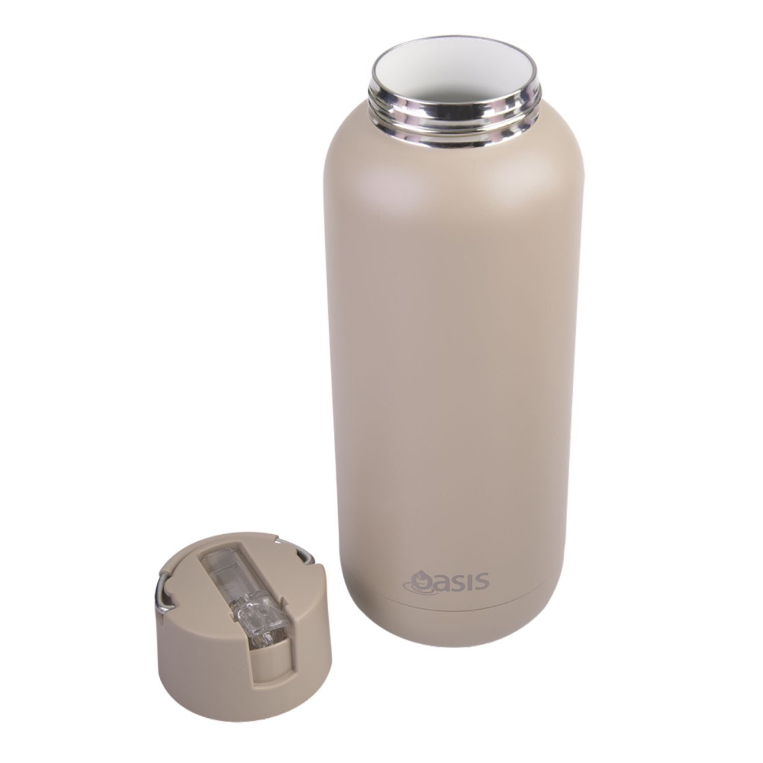 Oasis Stainless Steel Insulated Ceramic Moda Bottle 1L - Latte