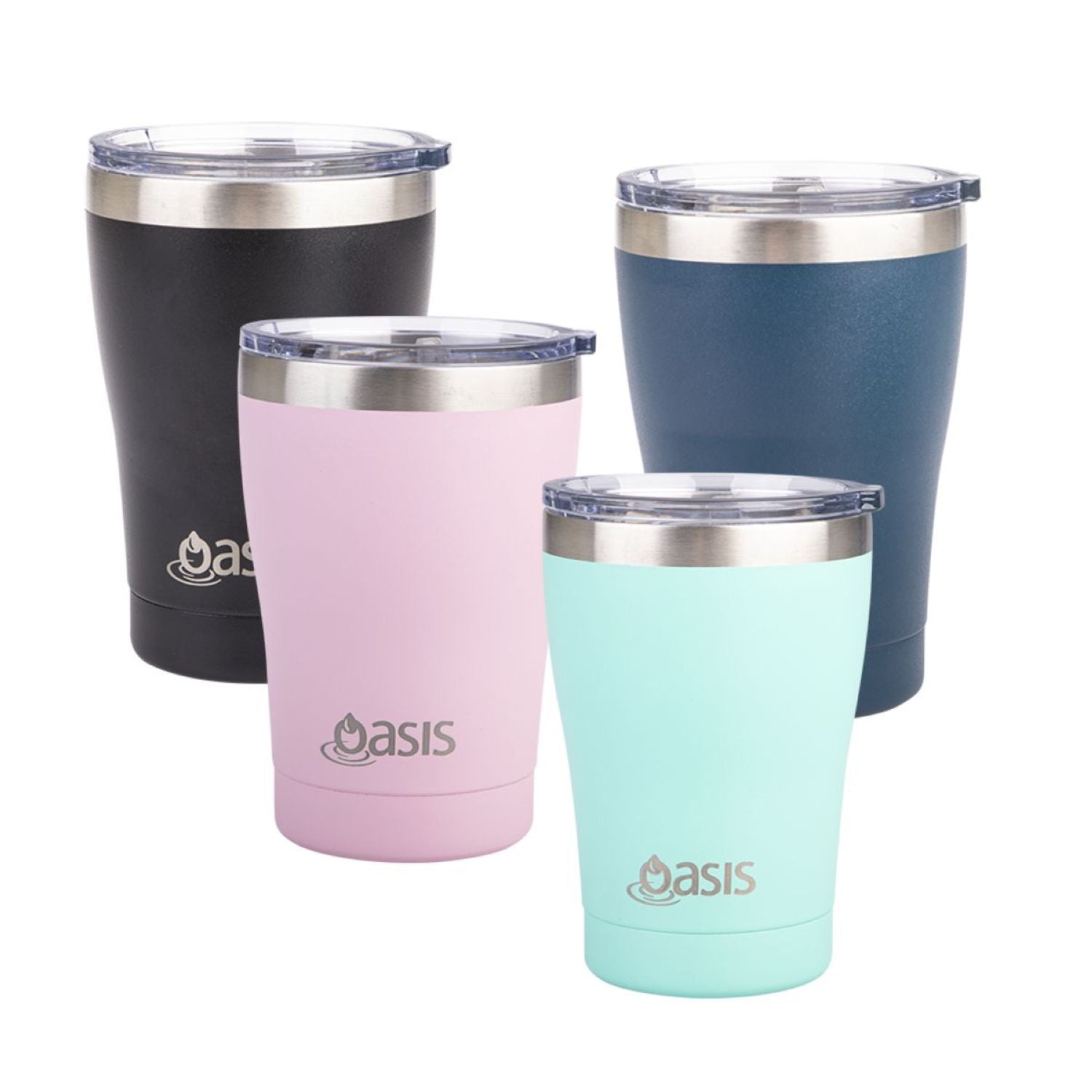 Oasis Stainless Steel Insulated Cup With Lid 350ML - Matte Mint
