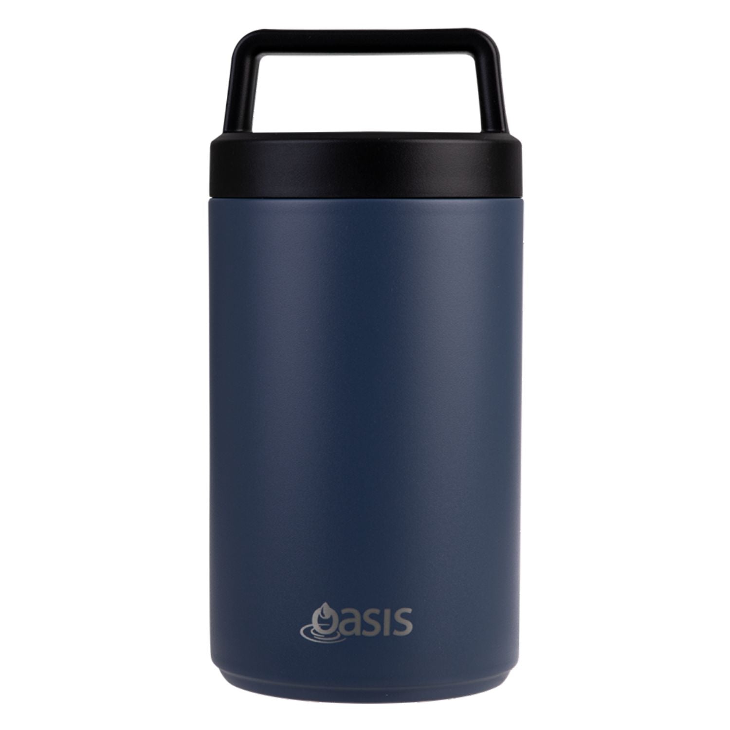 Oasis Stainless Steel Insulated Dual Compartment Food Flask with Handle 700ML - Indigo