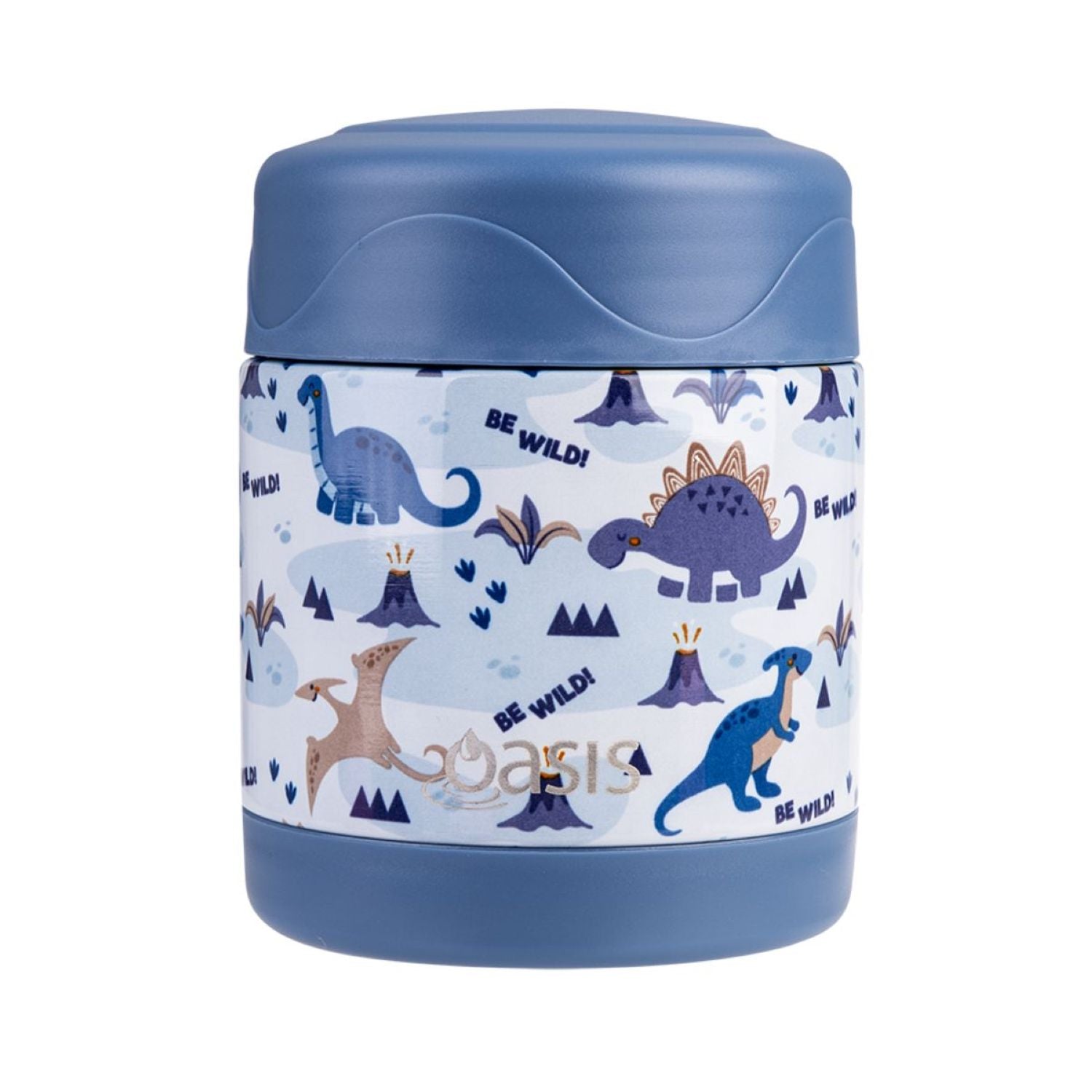 Oasis Stainless Steel Insulated Kids' Food Flask 300ML - Dinosaur Land