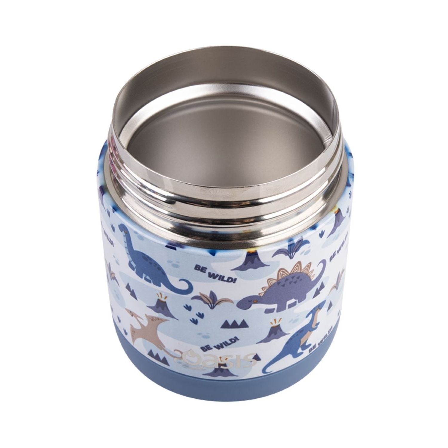 Oasis Stainless Steel Insulated Kids' Food Flask 300ML - Dinosaur Land