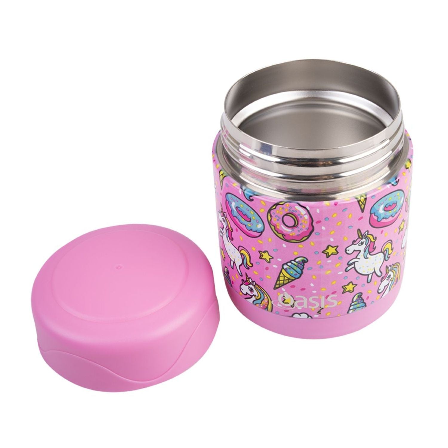 Oasis Stainless Steel Insulated Kids' Food Flask 300ML - Unicorn