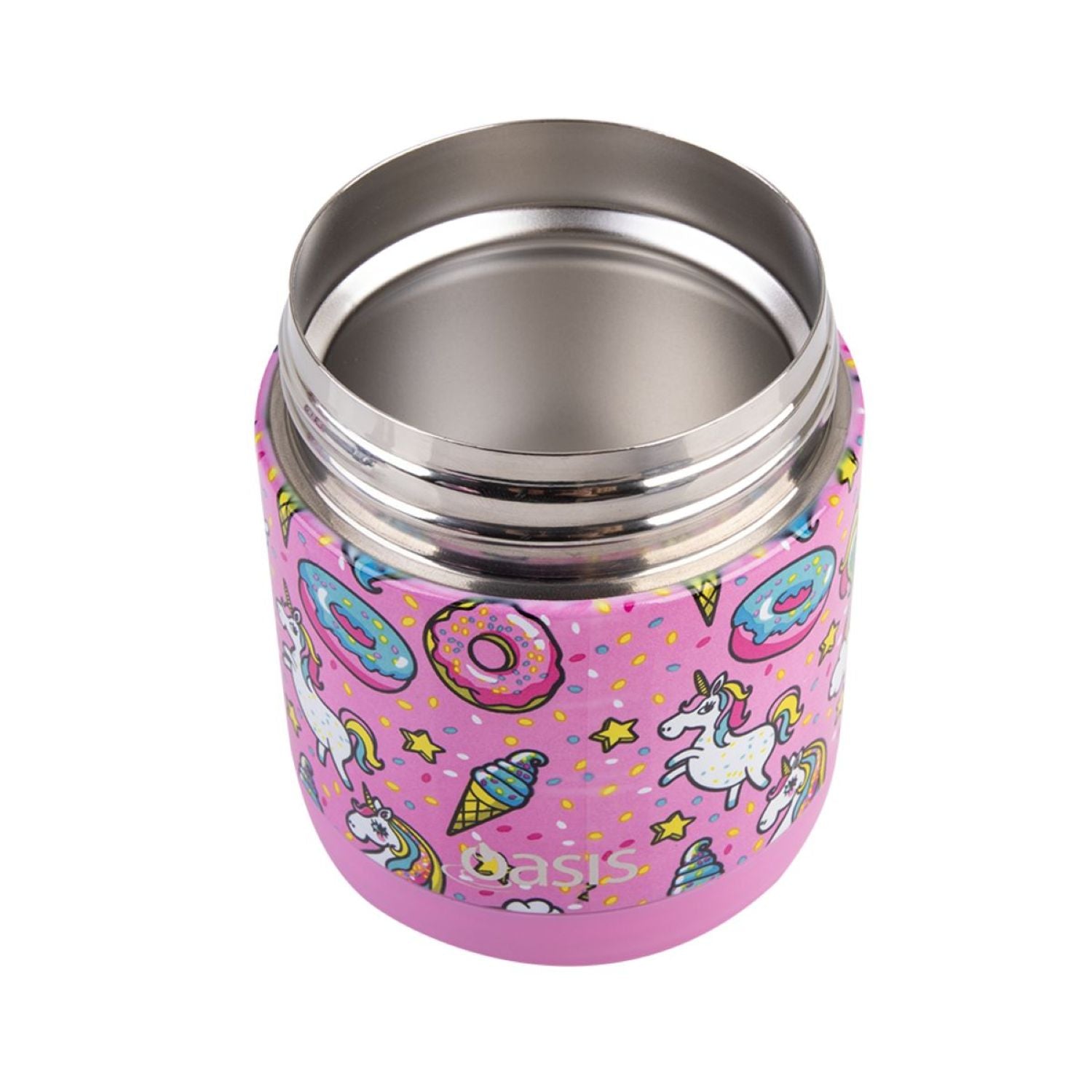 Oasis Stainless Steel Insulated Kids' Food Flask 300ML - Unicorn