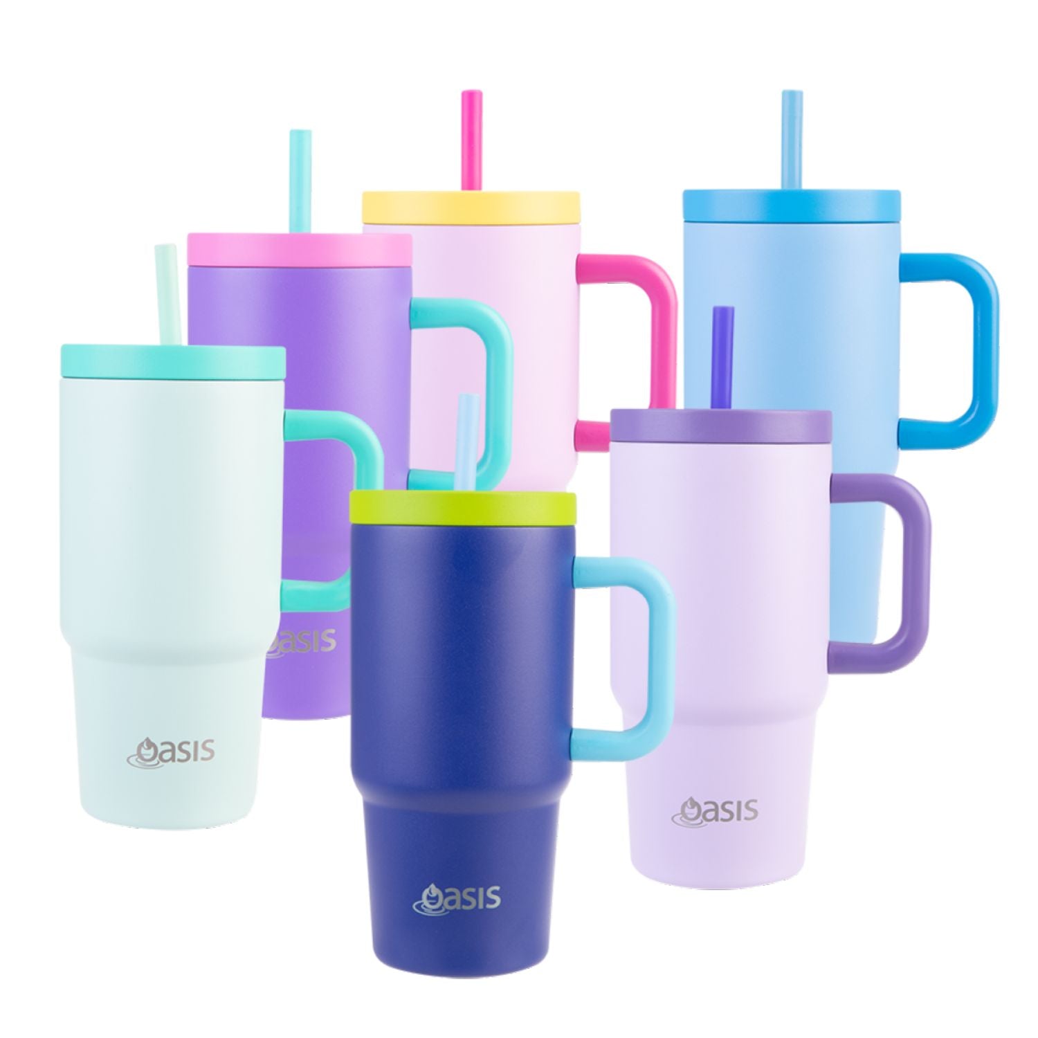 Oasis Stainless Steel Insulated Mini Commuter Travel Tumbler 700ML - Peacock Blue