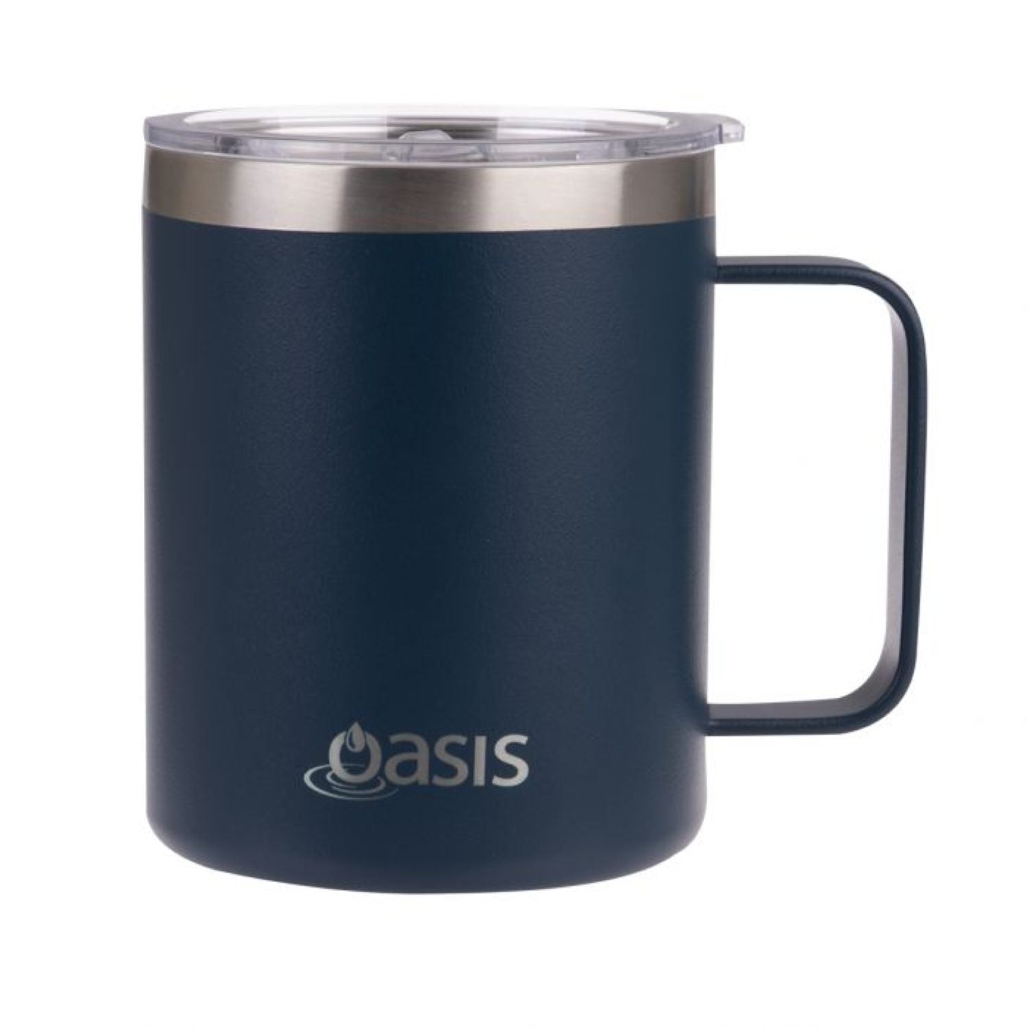 Oasis Stainless Steel Insulated Mug with Lid 400ML - Navy