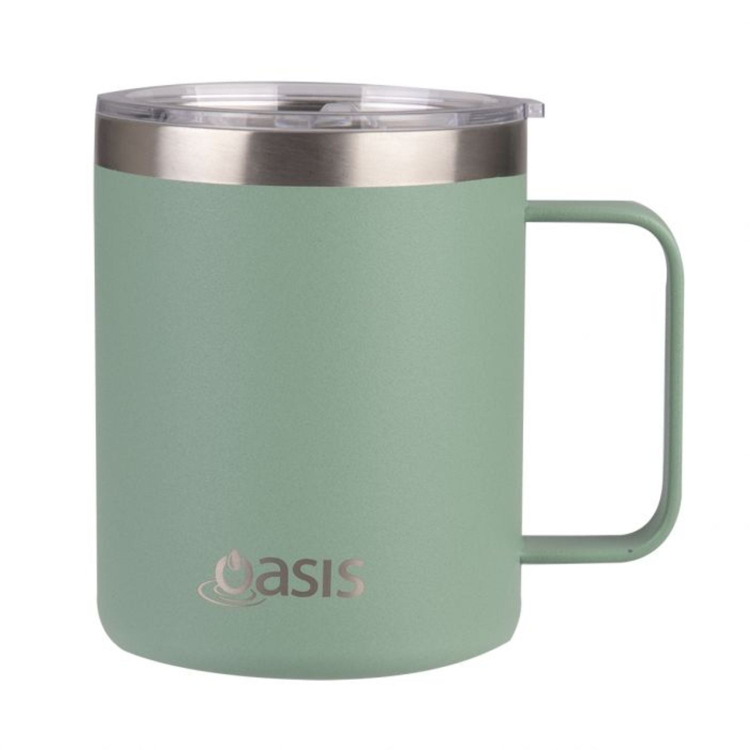 Oasis Stainless Steel Insulated Mug with Lid 400ML - Sage Green