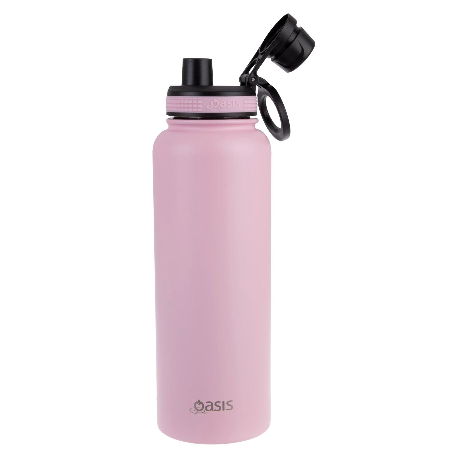 Oasis Stainless Steel Insulated Sports Water Bottle with Screw Cap 1.1L - Carnation