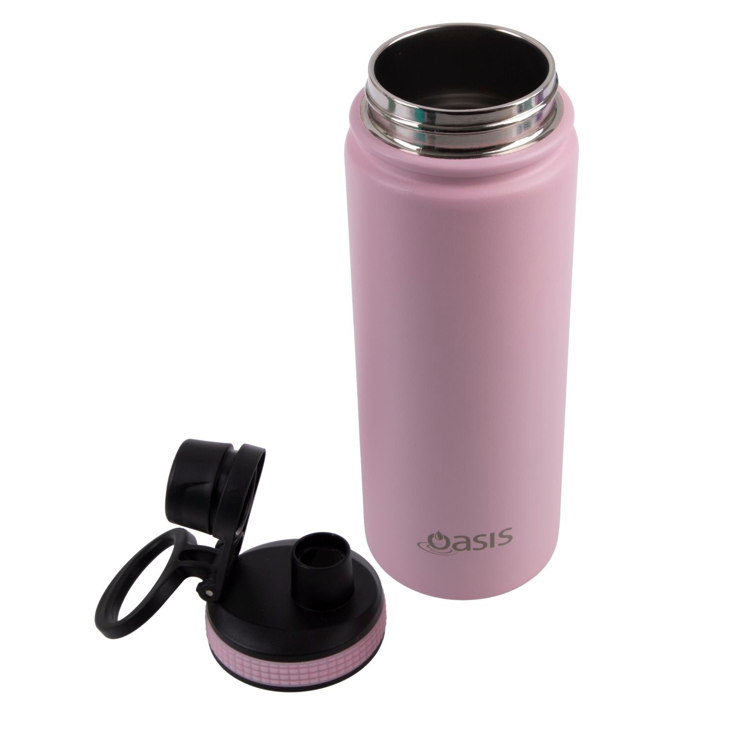 Oasis Stainless Steel Insulated Sports Water Bottle with Screw Cap 550ML - Carnation