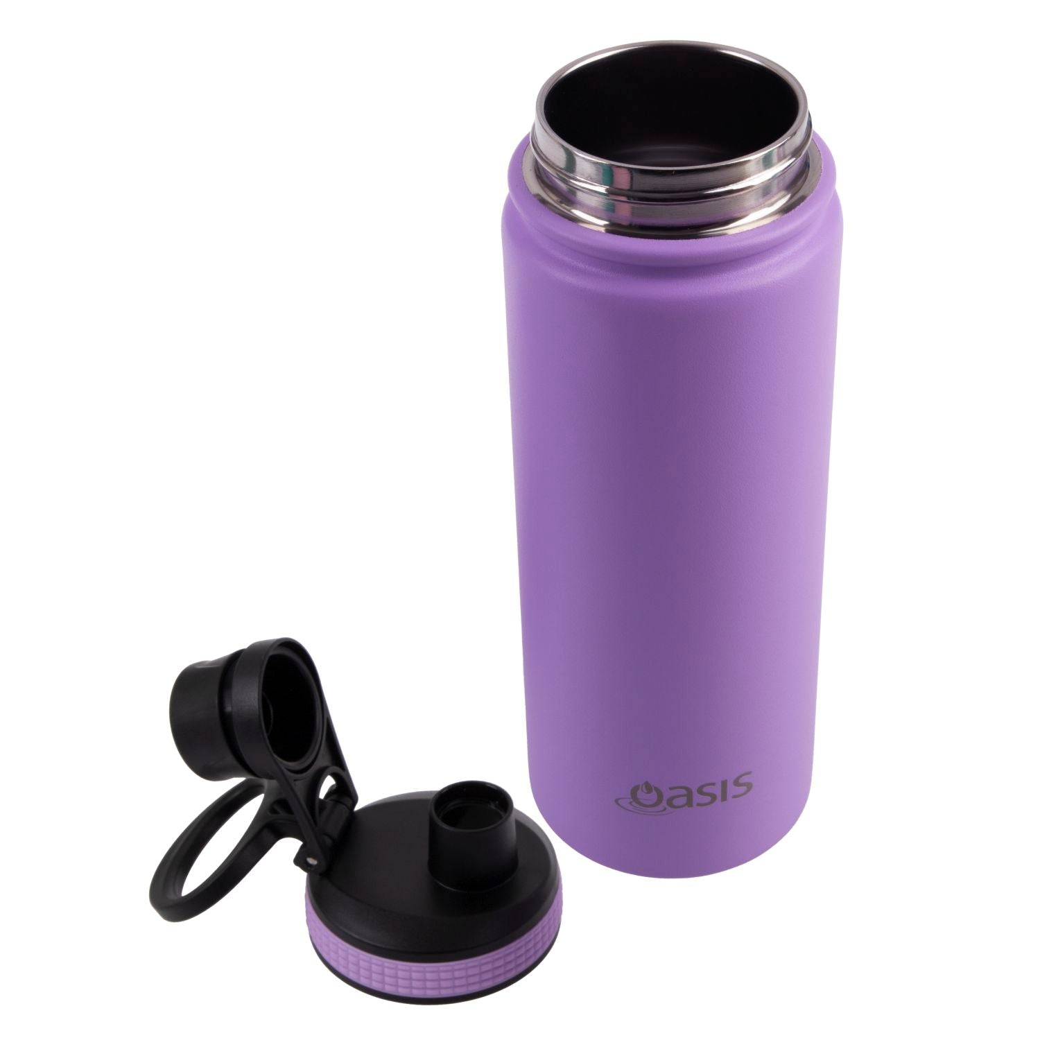 Oasis Stainless Steel Insulated Sports Water Bottle with Screw Cap 550ML - Lavender