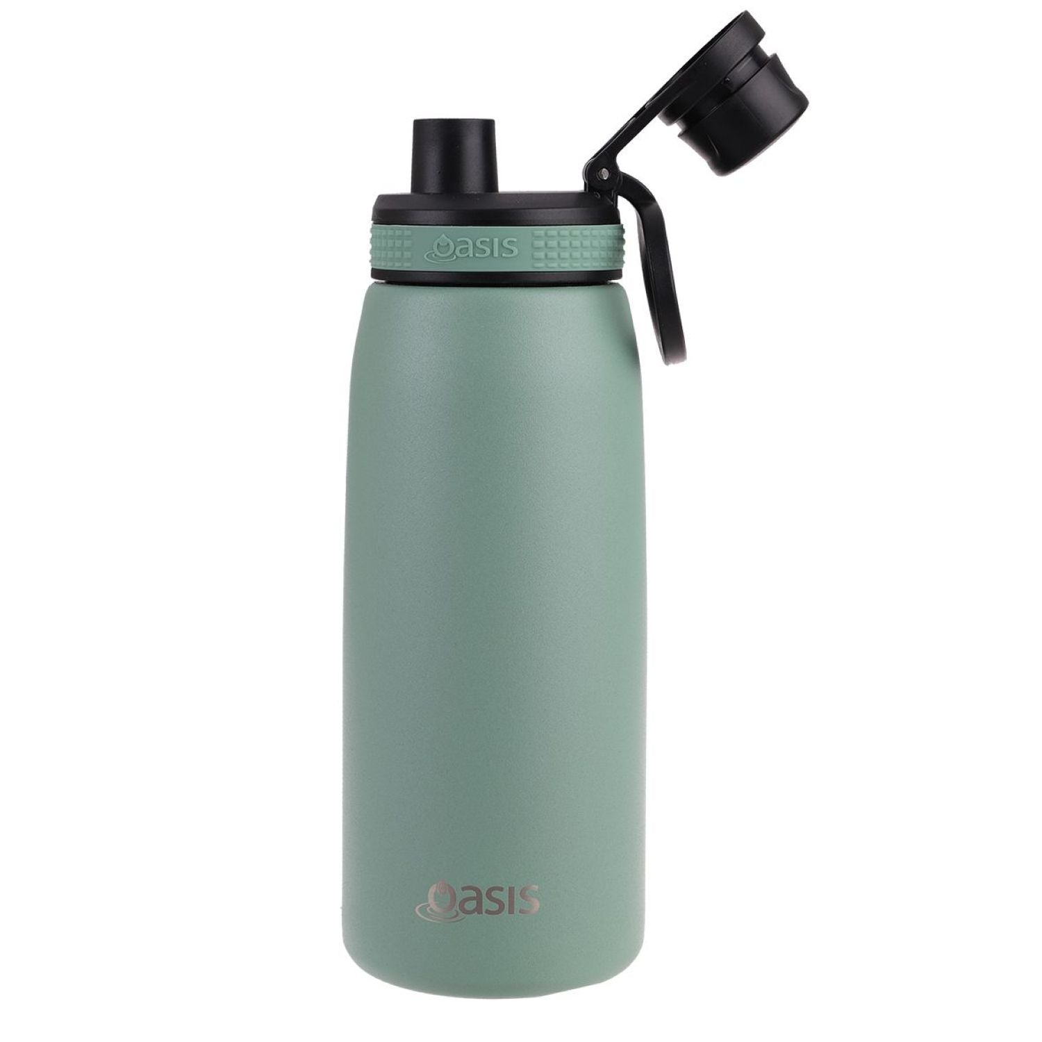 Oasis Stainless Steel Insulated Sports Water Bottle with Screw Cap 780ML - Sage Green