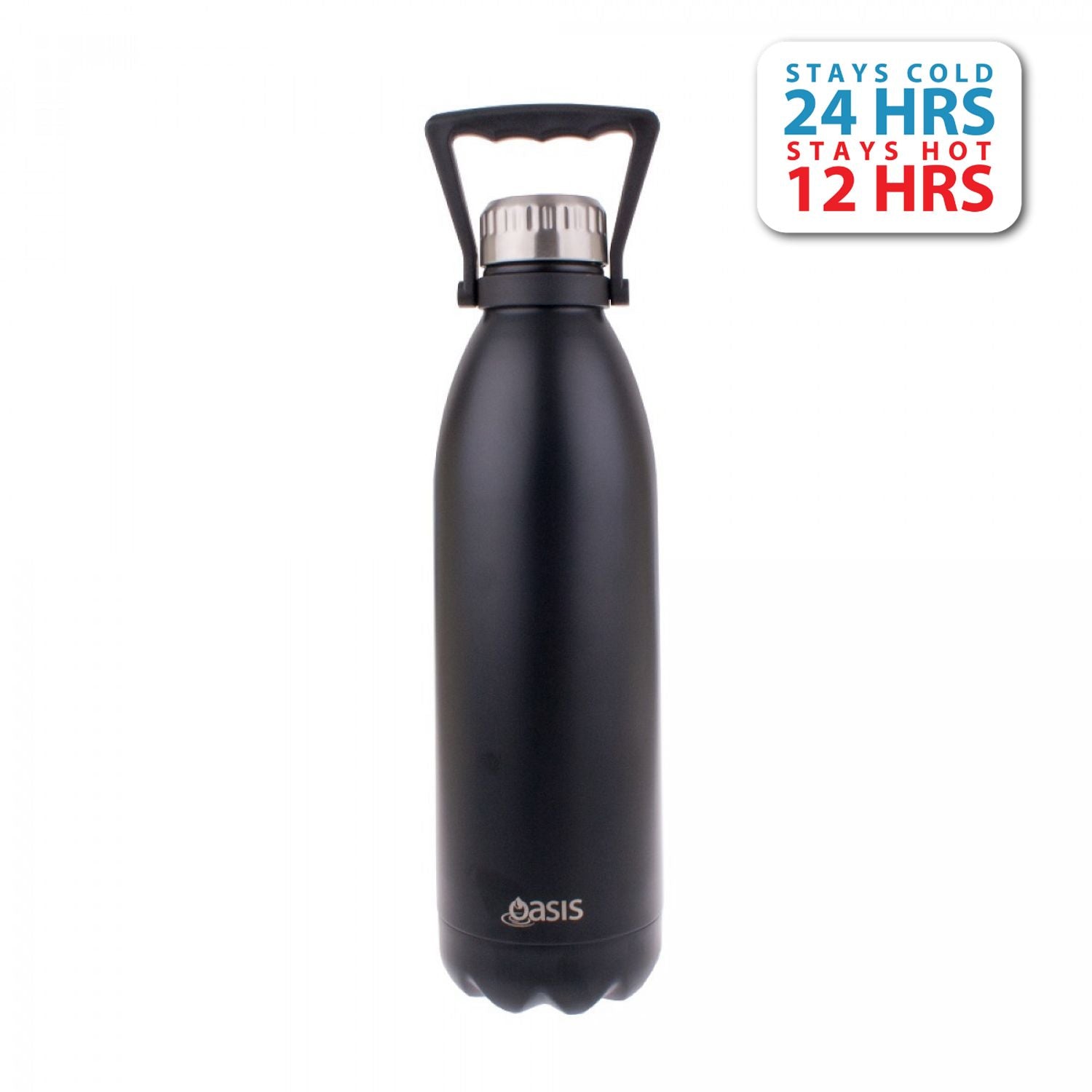 Oasis Stainless Steel Insulated Water Bottle 1.5L - Matte Black