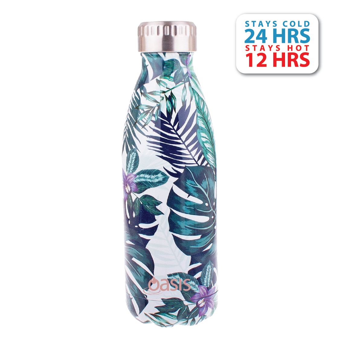 Oasis Stainless Steel Insulated Water Bottle 350ML - Tropical Paradise