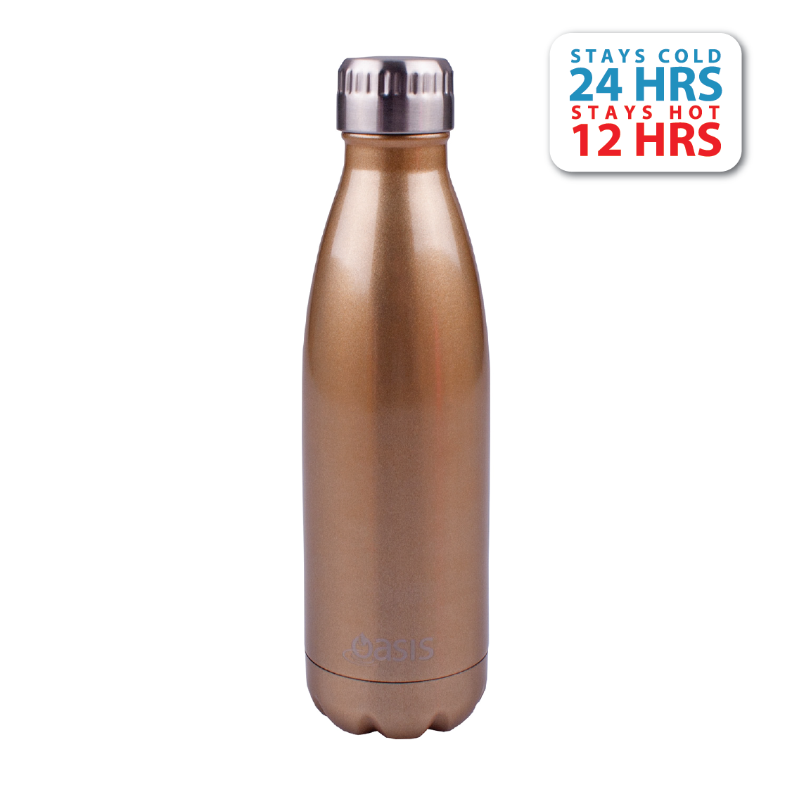 Oasis Stainless Steel Insulated Water Bottle 500ML - Champagne