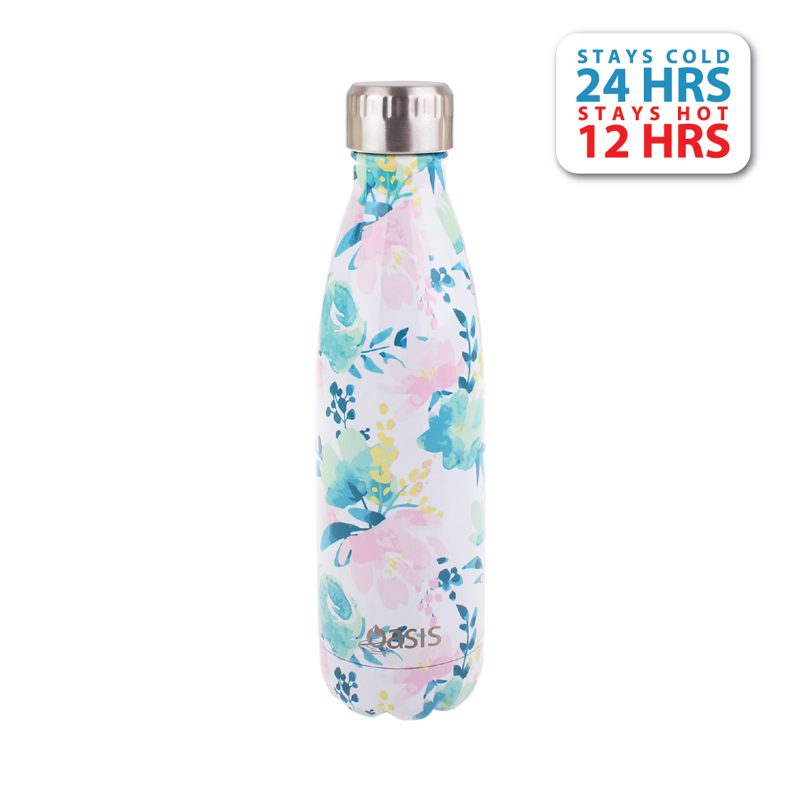 Oasis Stainless Steel Insulated Water Bottle 500ML - Floral Lust