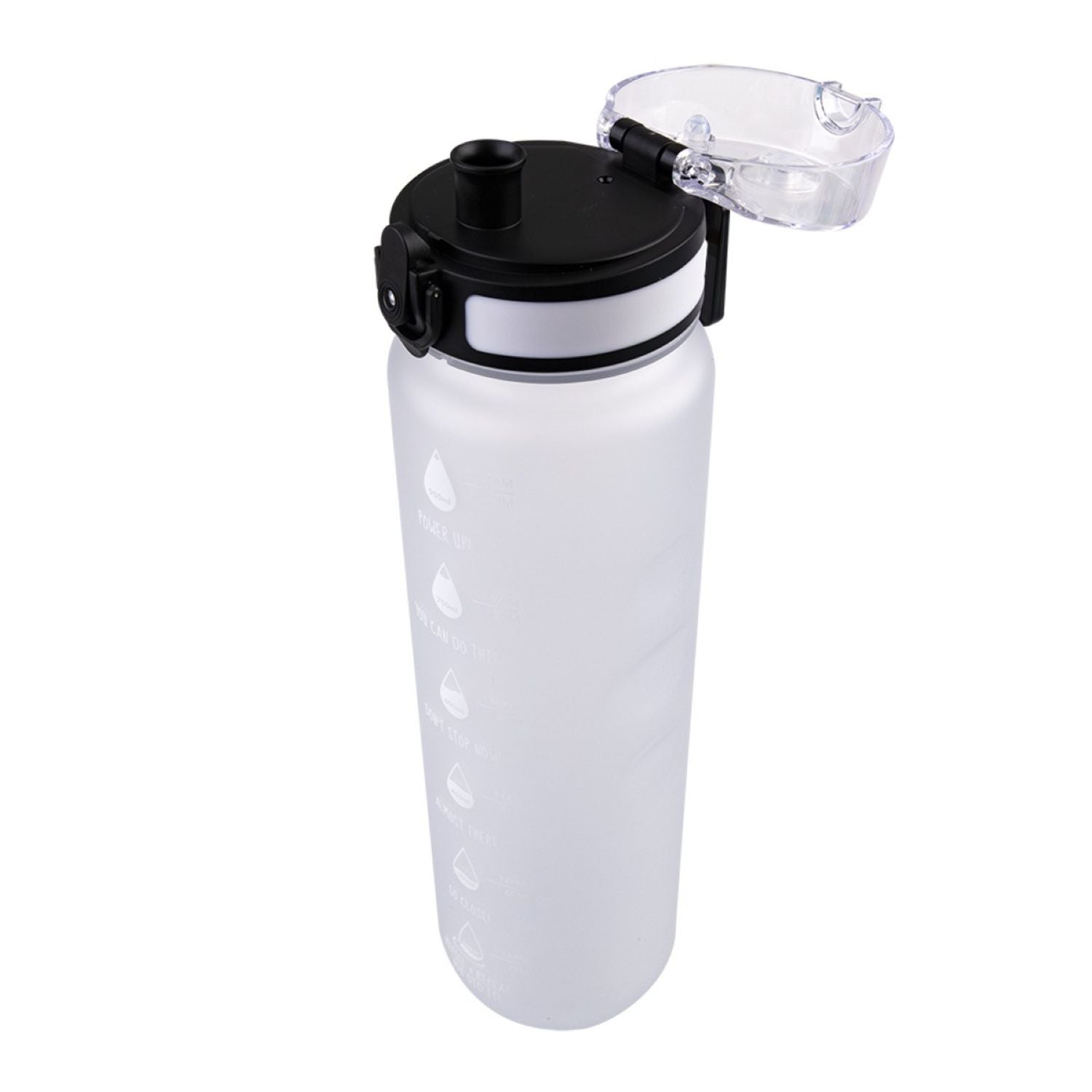 Oasis Tritan Motivation Bottle 1L - White