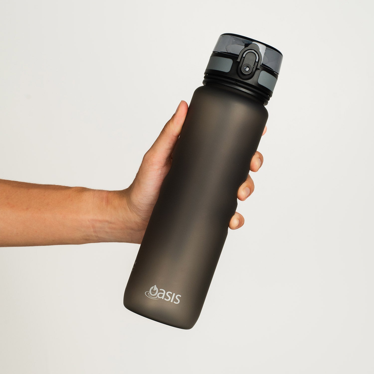Oasis Tritan Sports Bottle with Handle Strap 1L - Graphite