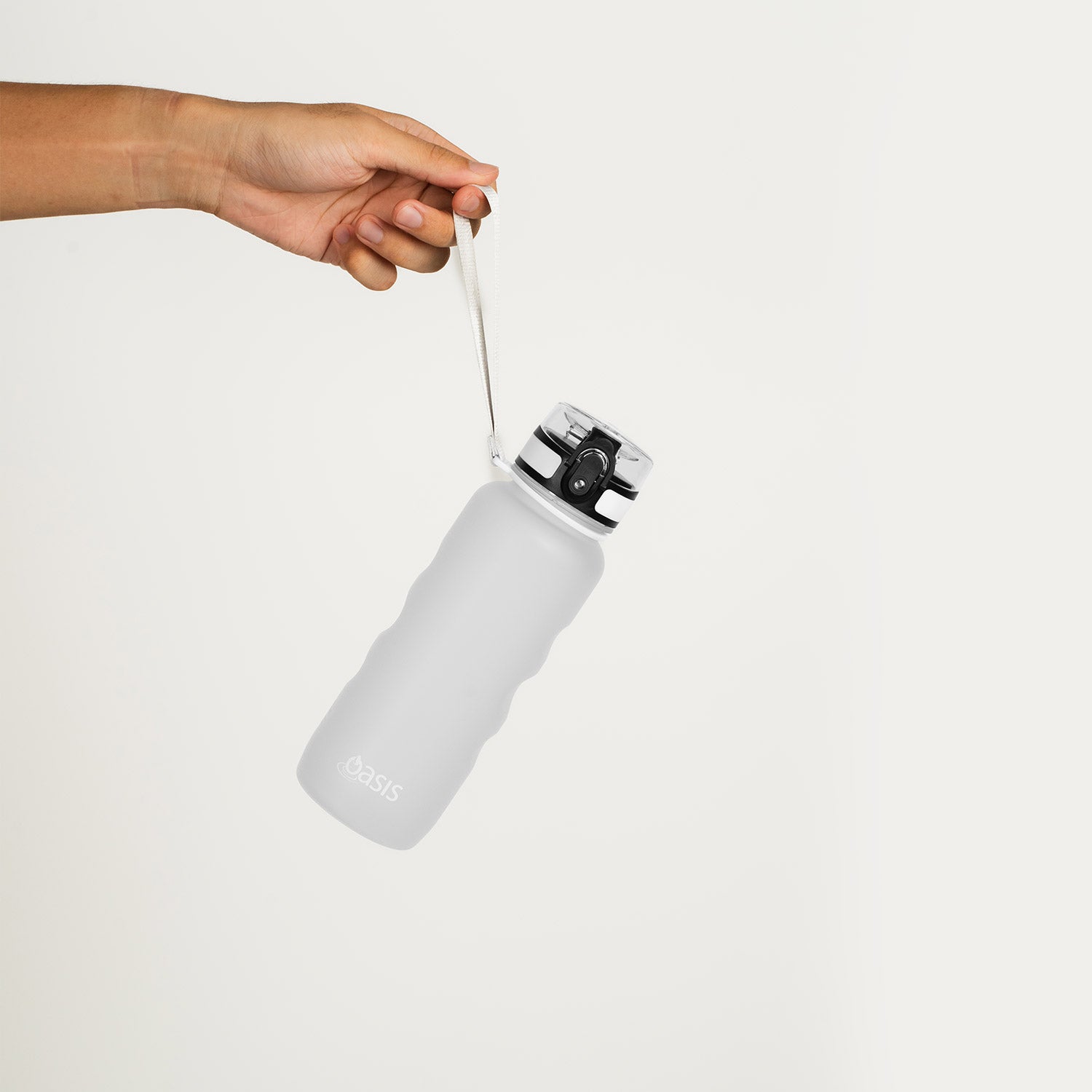 Oasis Tritan Sports Bottle with Handle Strap 500ML - White
