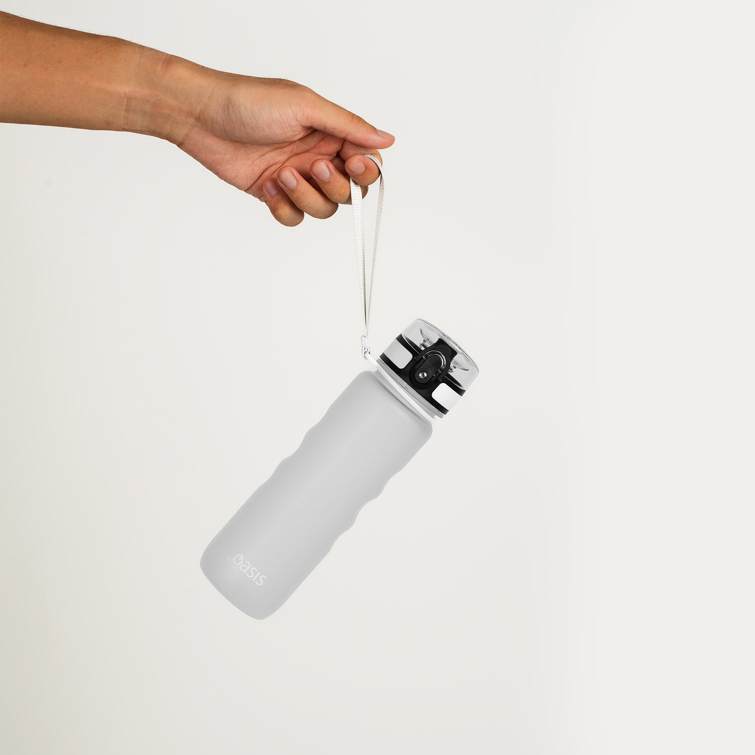 Oasis Tritan Sports Bottle with Handle Strap 750ML - White