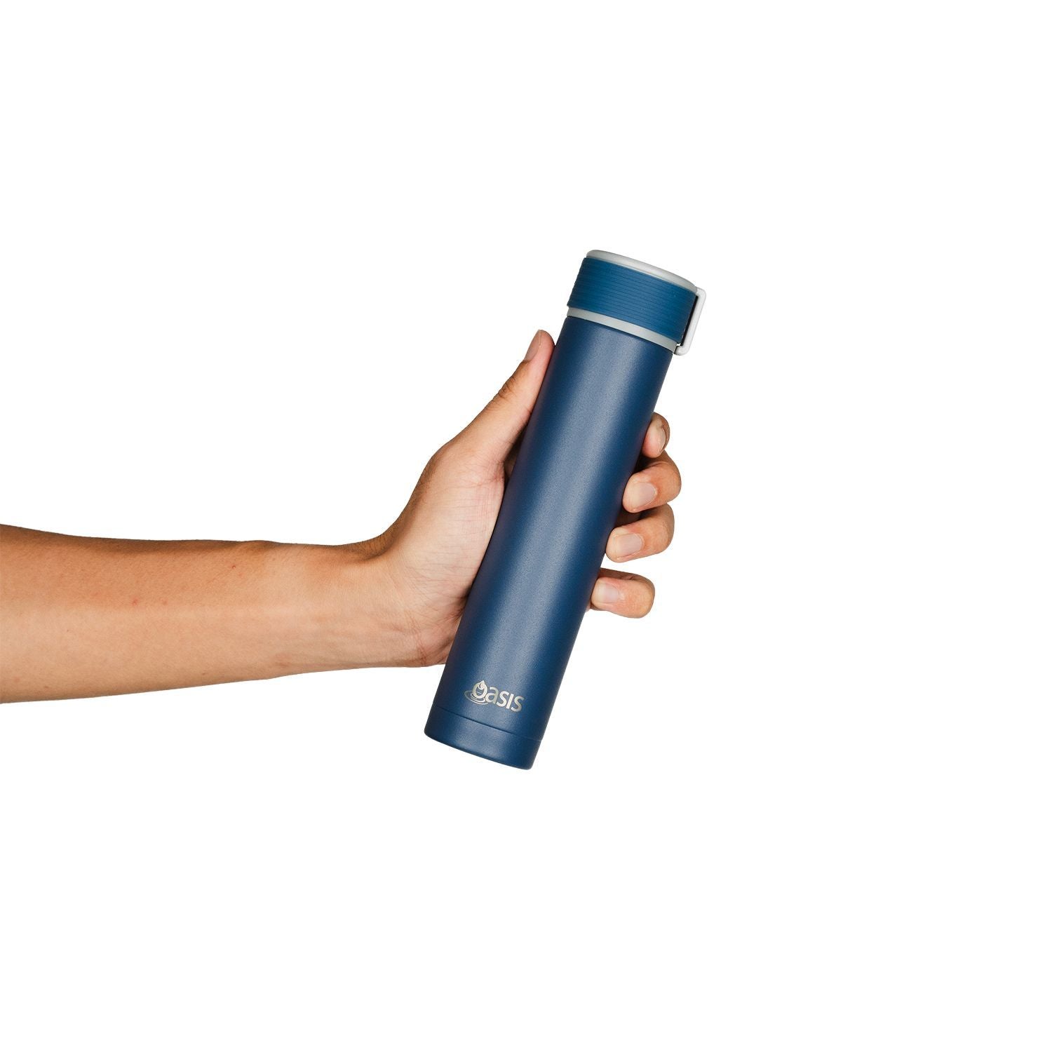 Oasis Skinny Mini Insulated Water Bottle 250ML Matte - Marian Blue (Bright Blue)