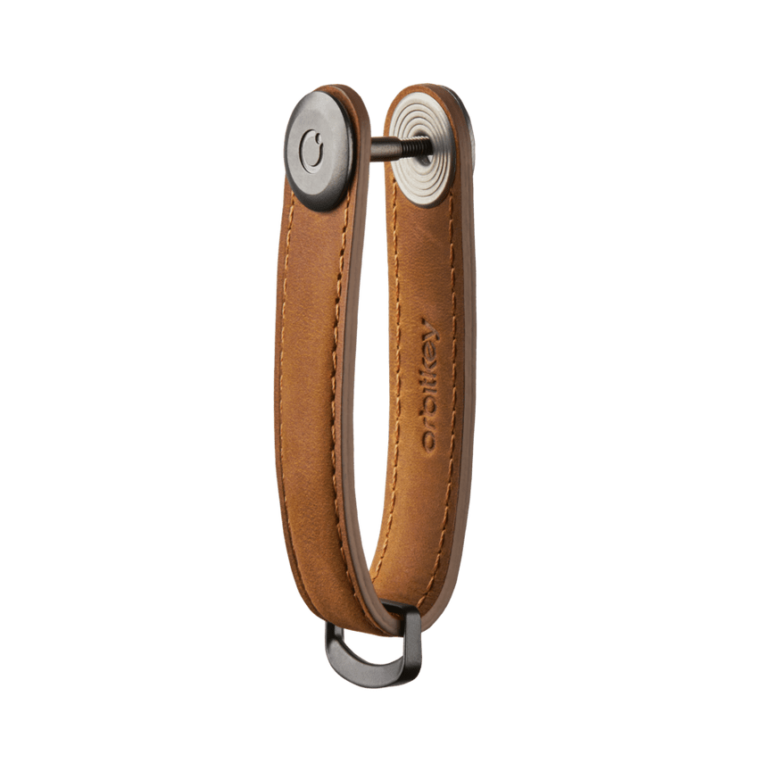 Orbitkey Crazy Horse Leather Key Organiser (Chestnut Brown/Brown)
