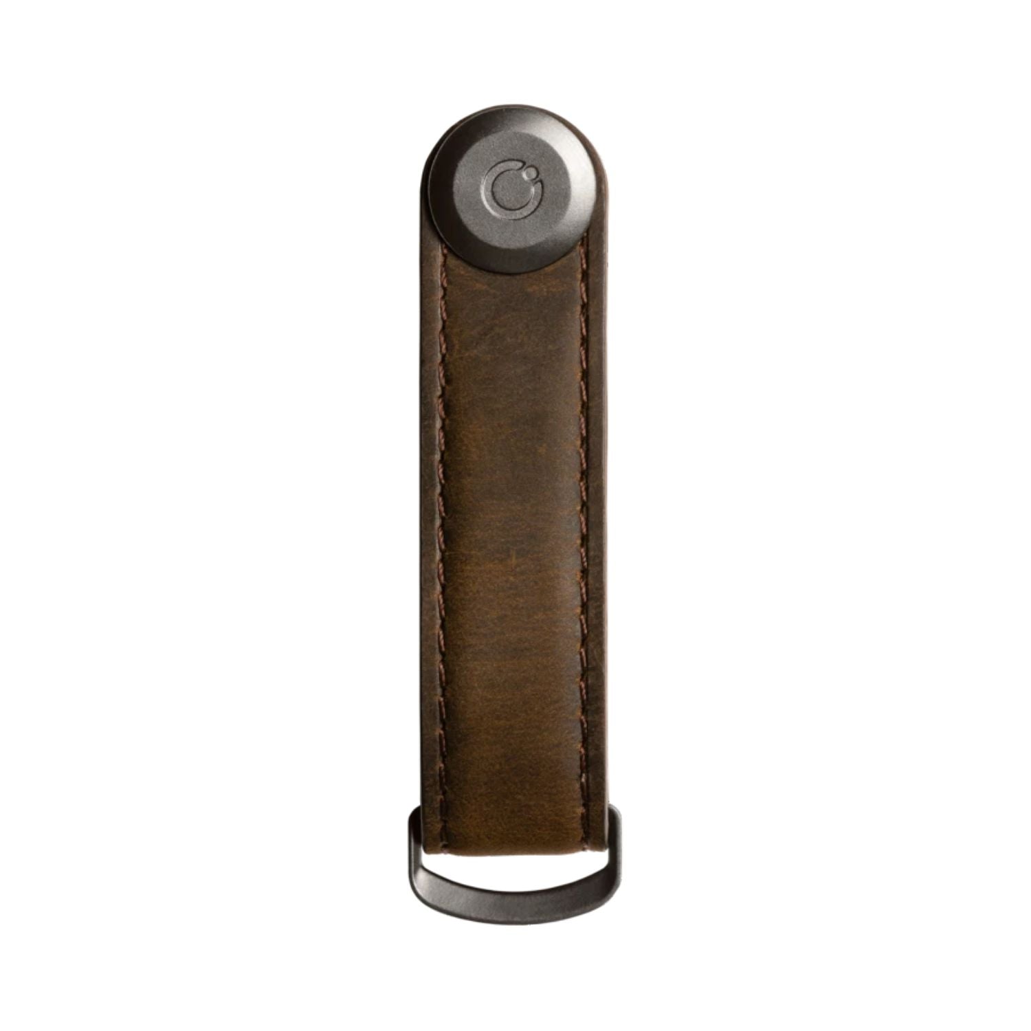 Orbitkey Crazy Horse Leather Key Organiser (Oak Brown/Brown)