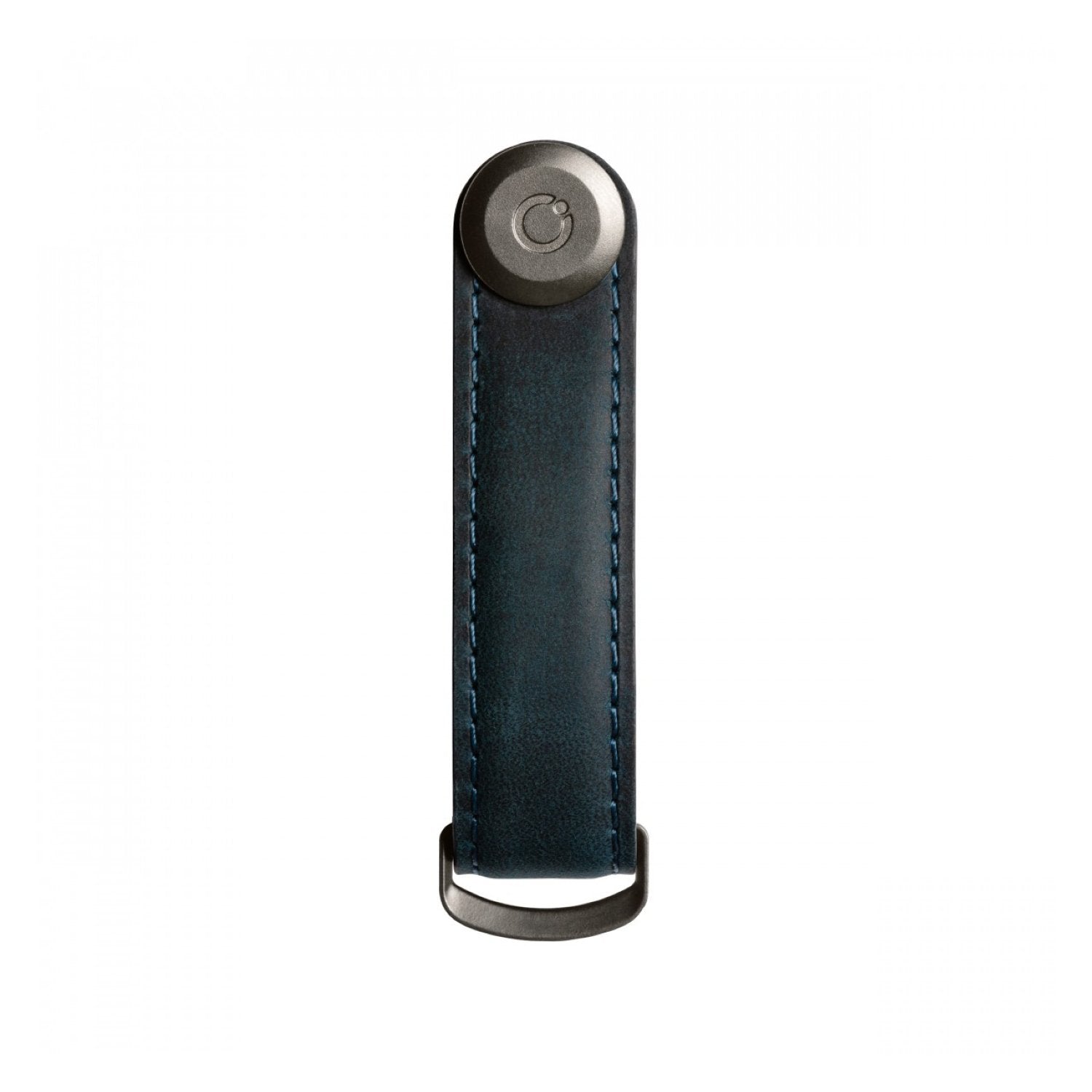 Orbitkey Crazy Horse Leather Key Organiser (Marine Blue/Blue)