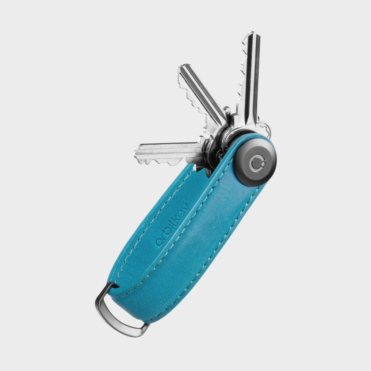 Orbitkey Crazy Horse Leather Key Organiser (Teal)
