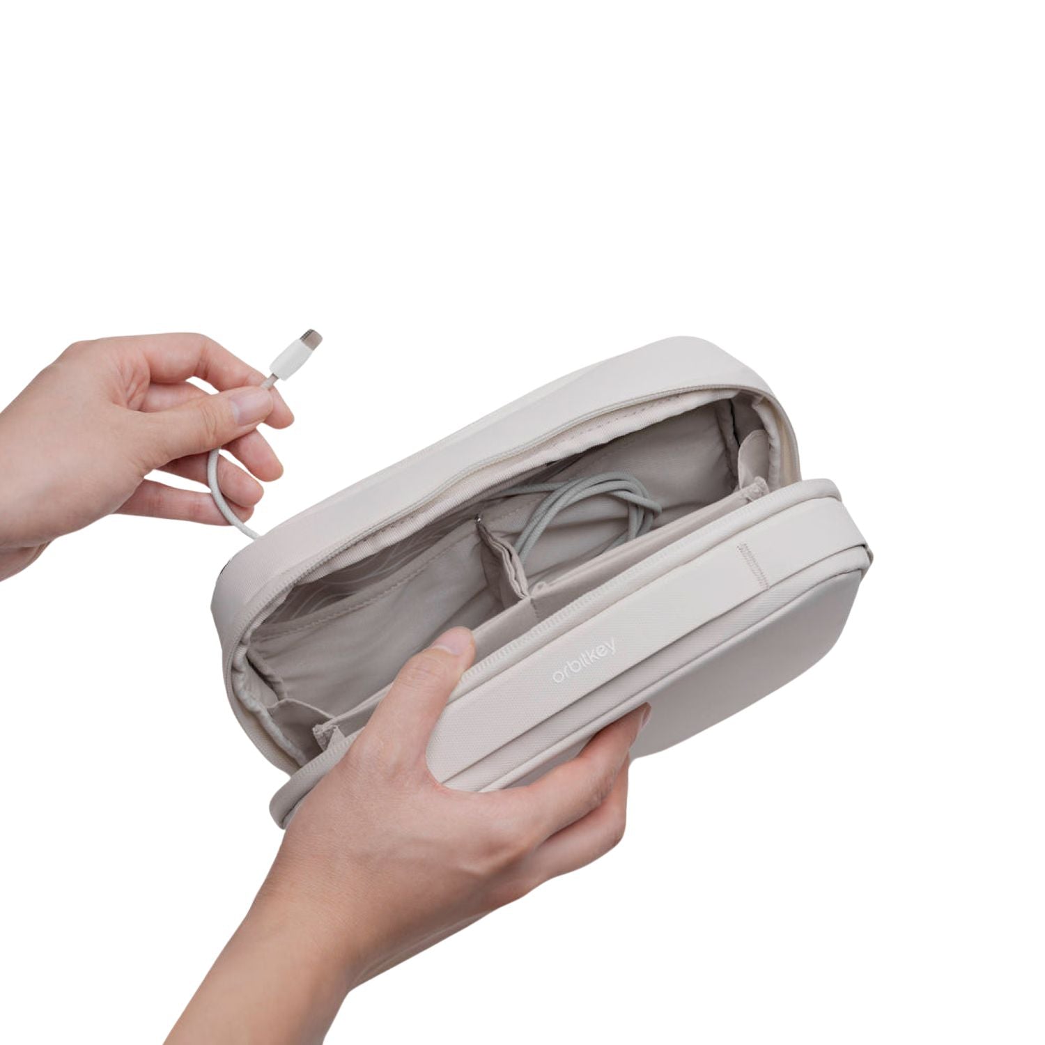 Orbitkey Konmari 2-In-1 Tech Pouch (Stone)