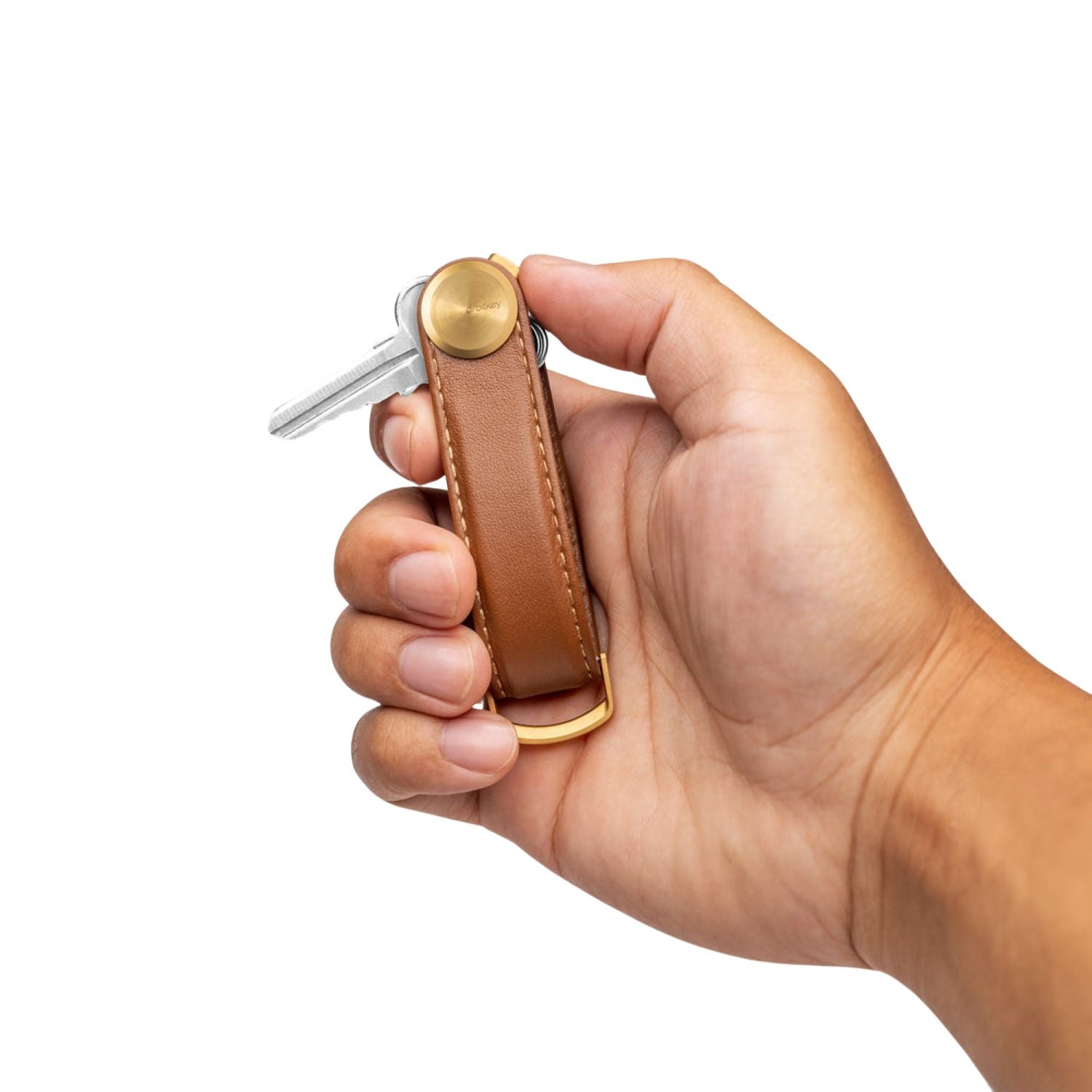 Orbitkey Leather Key Organiser Pro (Ceder)