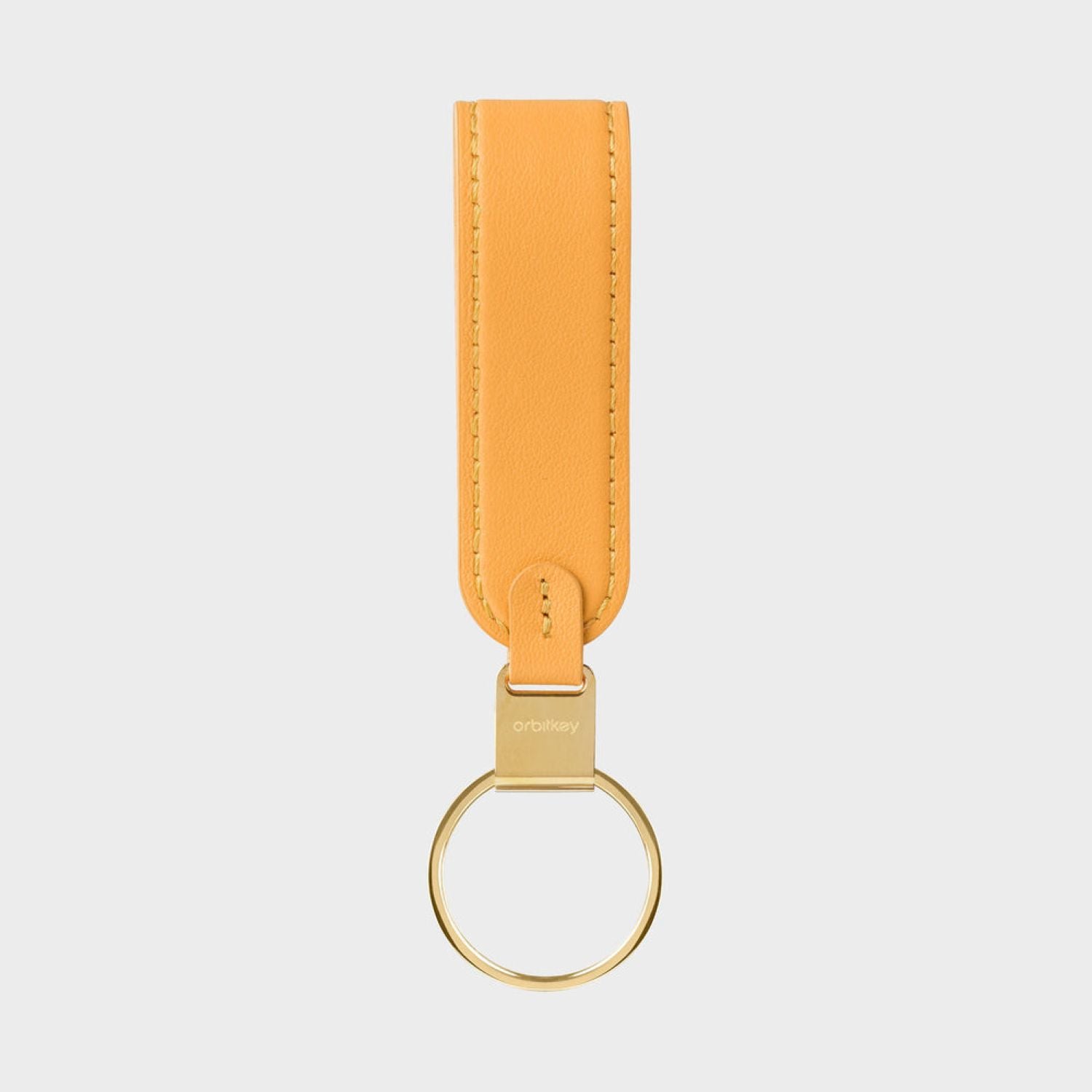 Orbitkey Leather Loop Keychain (Orange)