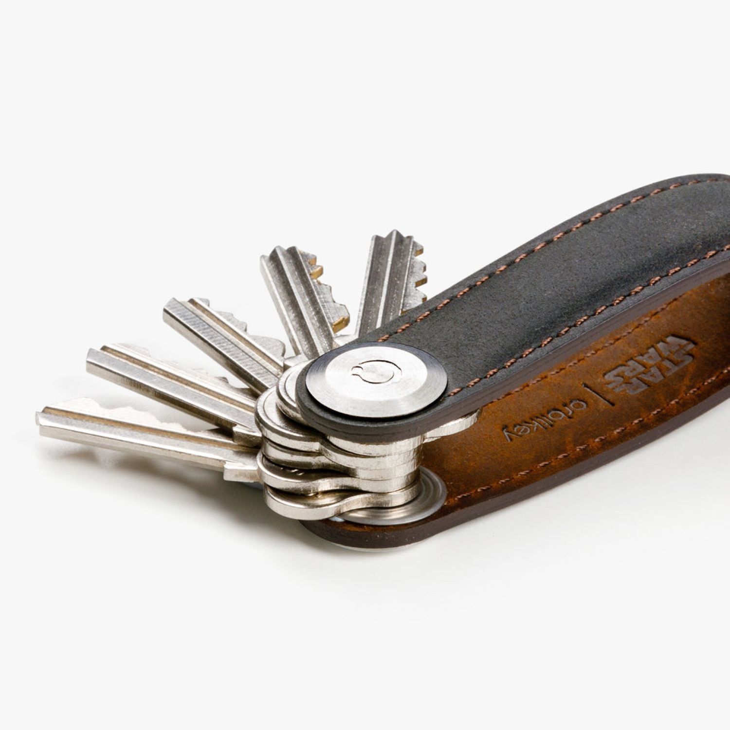 Orbitkey Star Wars Crazy Horse Leather Key Organiser (Mandalorian)