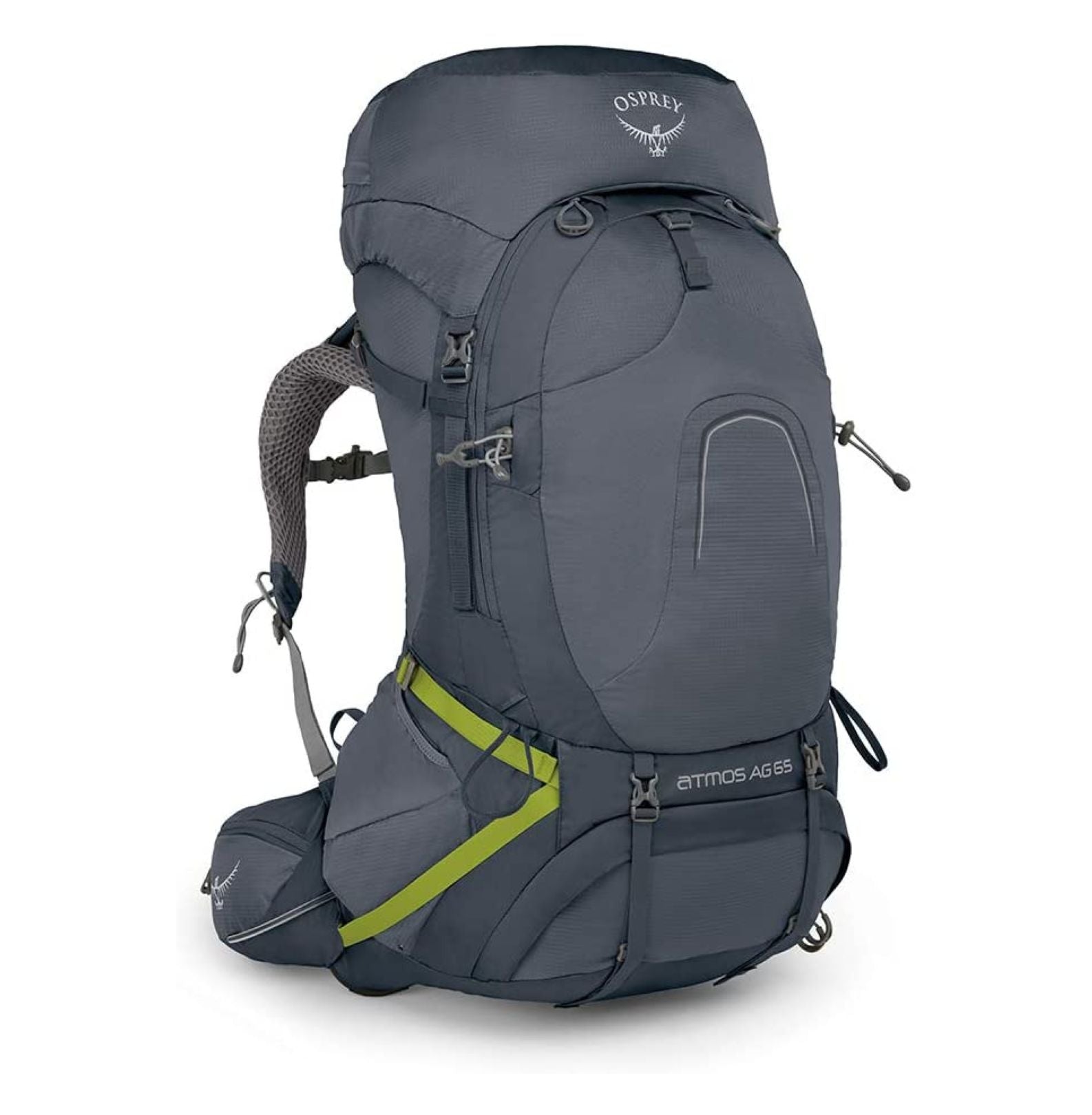 Osprey Atmos AG 65 Backpack - Large - Men's Backpacking (Abyss Grey)