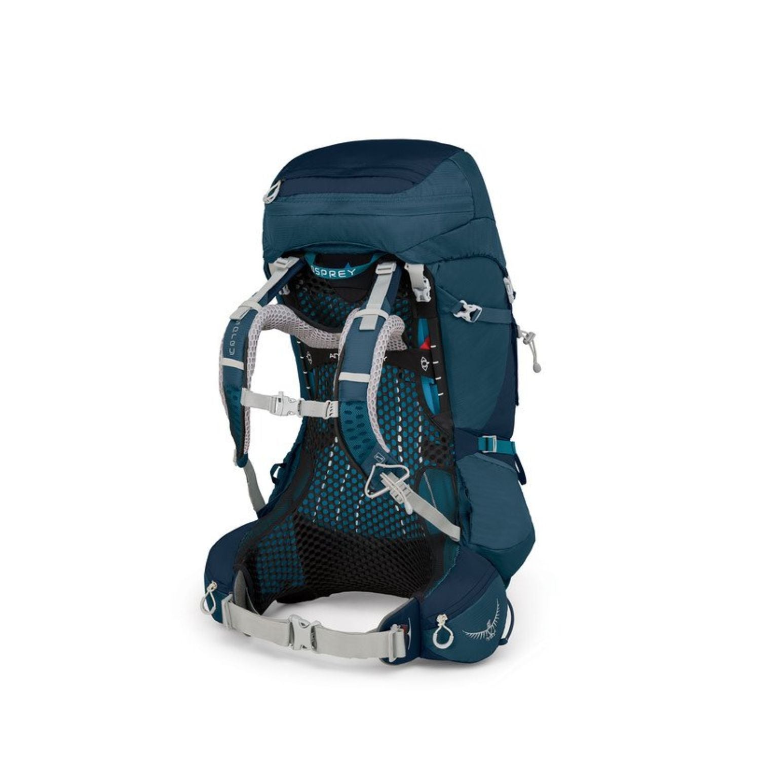 Osprey Aura AG 50 Backpack with Raincover - Medium - Women's Backpacking (Challenger Blue)