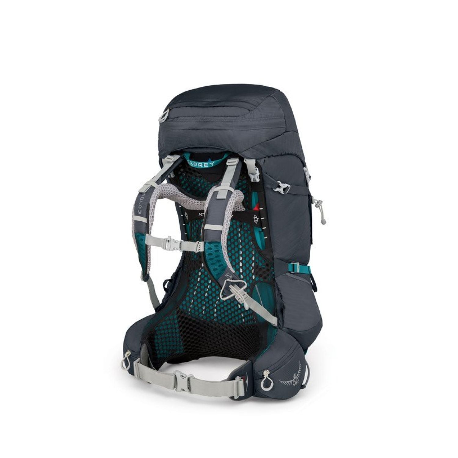 Osprey Aura AG 50 Backpack with Raincover - Medium - Women's Backpacking (Vestal Grey)