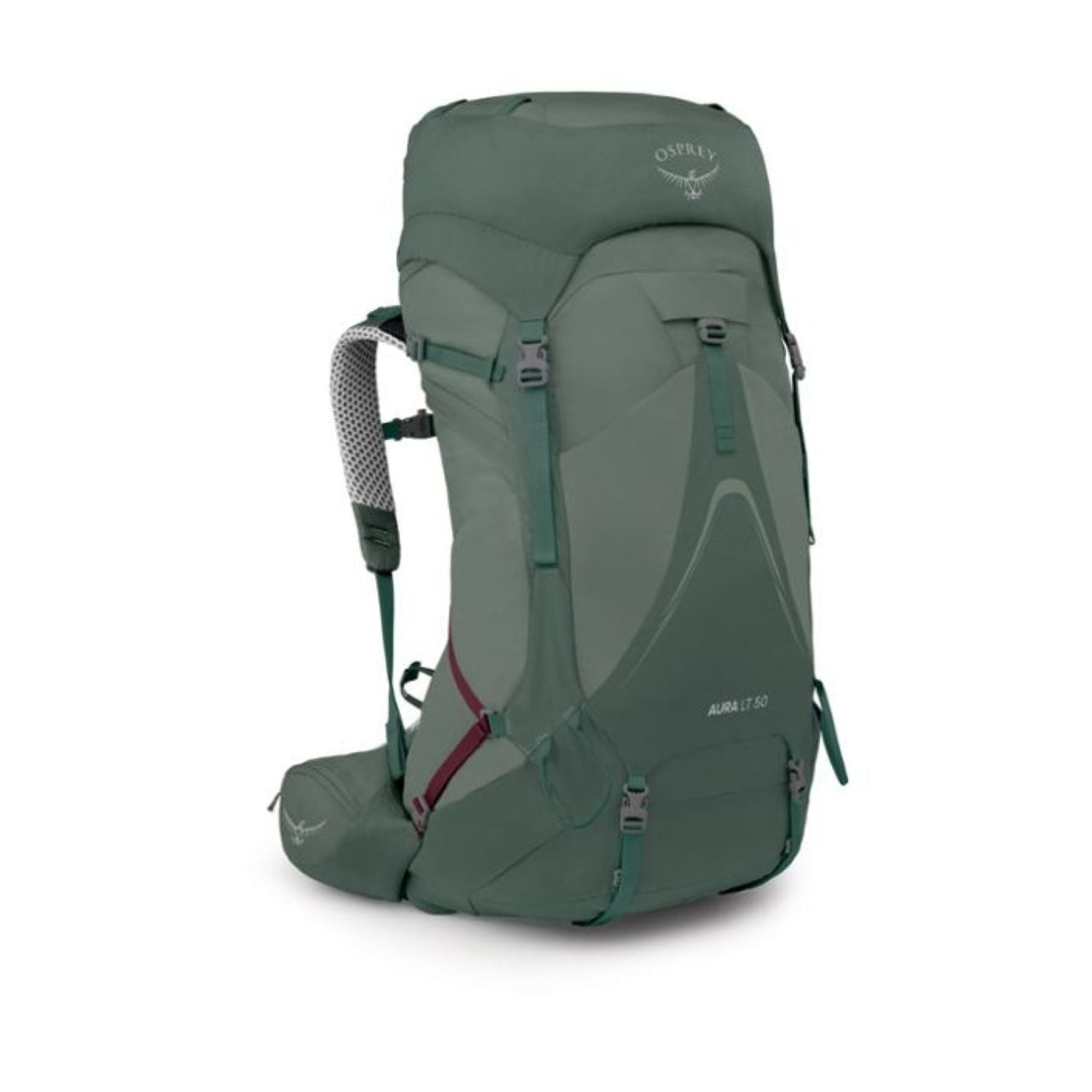 Osprey Aura AG LT 50 Backpack XS/S - Koseret/Darjeeling Spring Green - Women's Backpacking